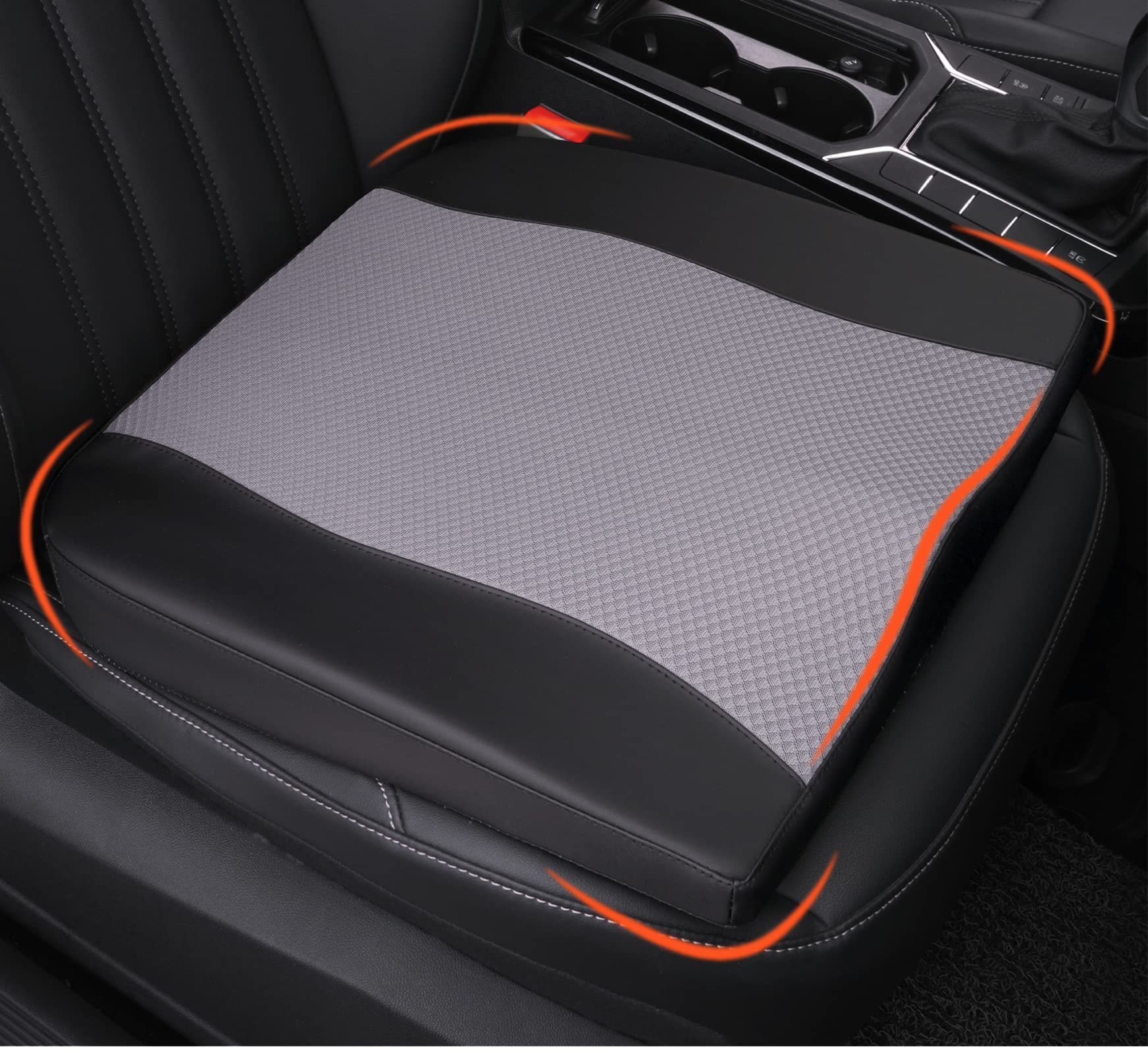 Lofty Aim Comfort Memory Foam Car Cushions For Driving - Sciatica & Lower Back Pain Relief, Cushion For Car Seat Driver, Office 