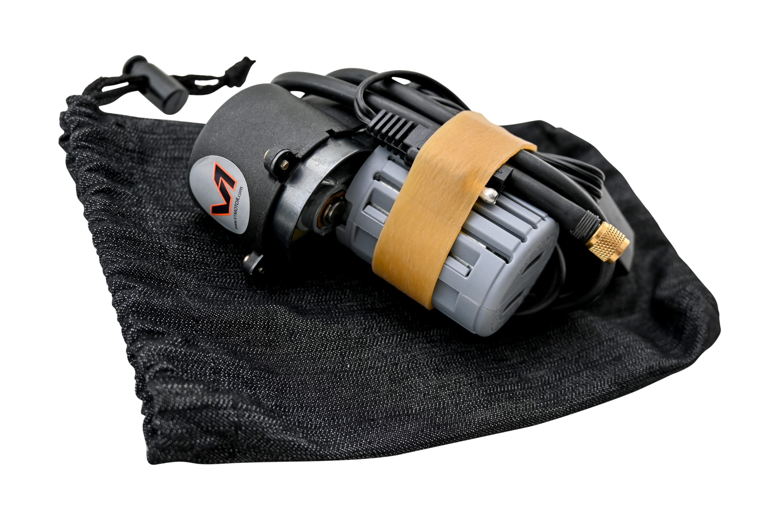 V1 Motor Portable Mini Air Compressor for Motorcycle/ATV - Compact, Black, Model V1MAC2