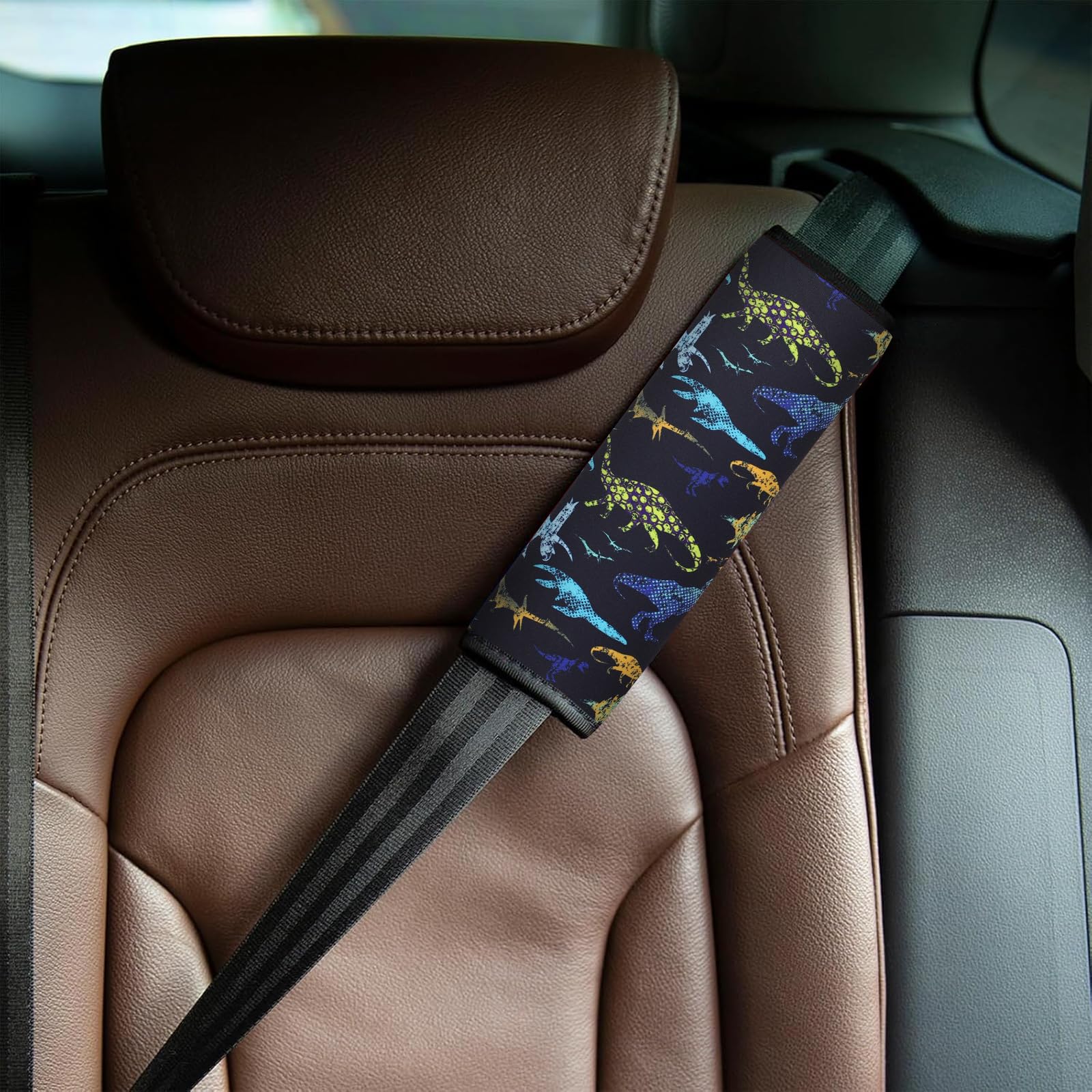 Yr Seat Belt Cover For Kids, Soft Comfort Seat Belt Cushion For Children, Cute Cartoon Pattern Car Seat Belt Pads Cover For Girl