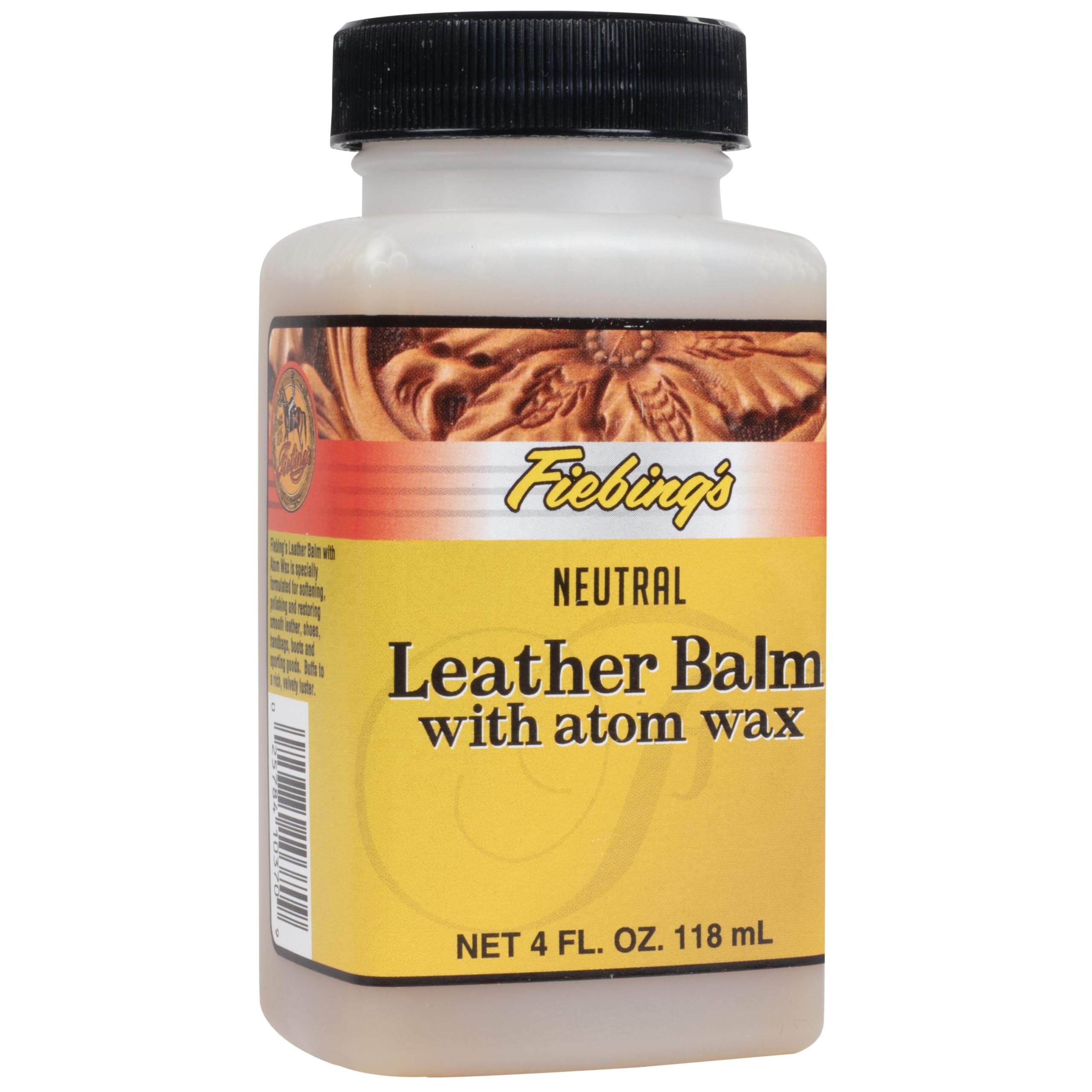 Leather Balm With Atom Wax Neutral, 4 Oz