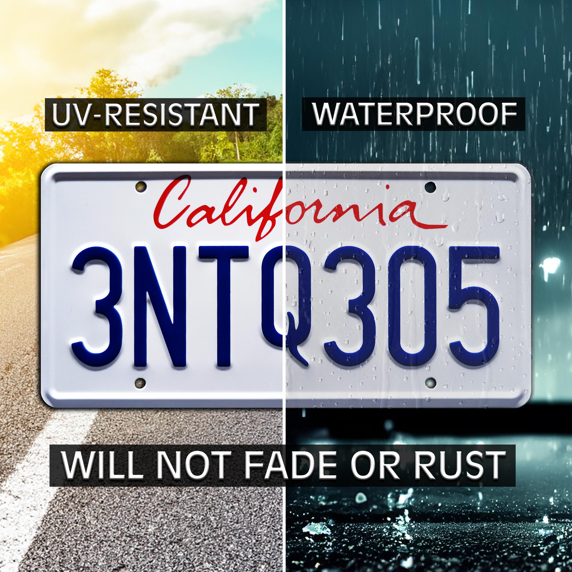 Celebrity Machines Stamped License Plate - The Fast and The Furious, Model 3NTQ305, Red Aluminum