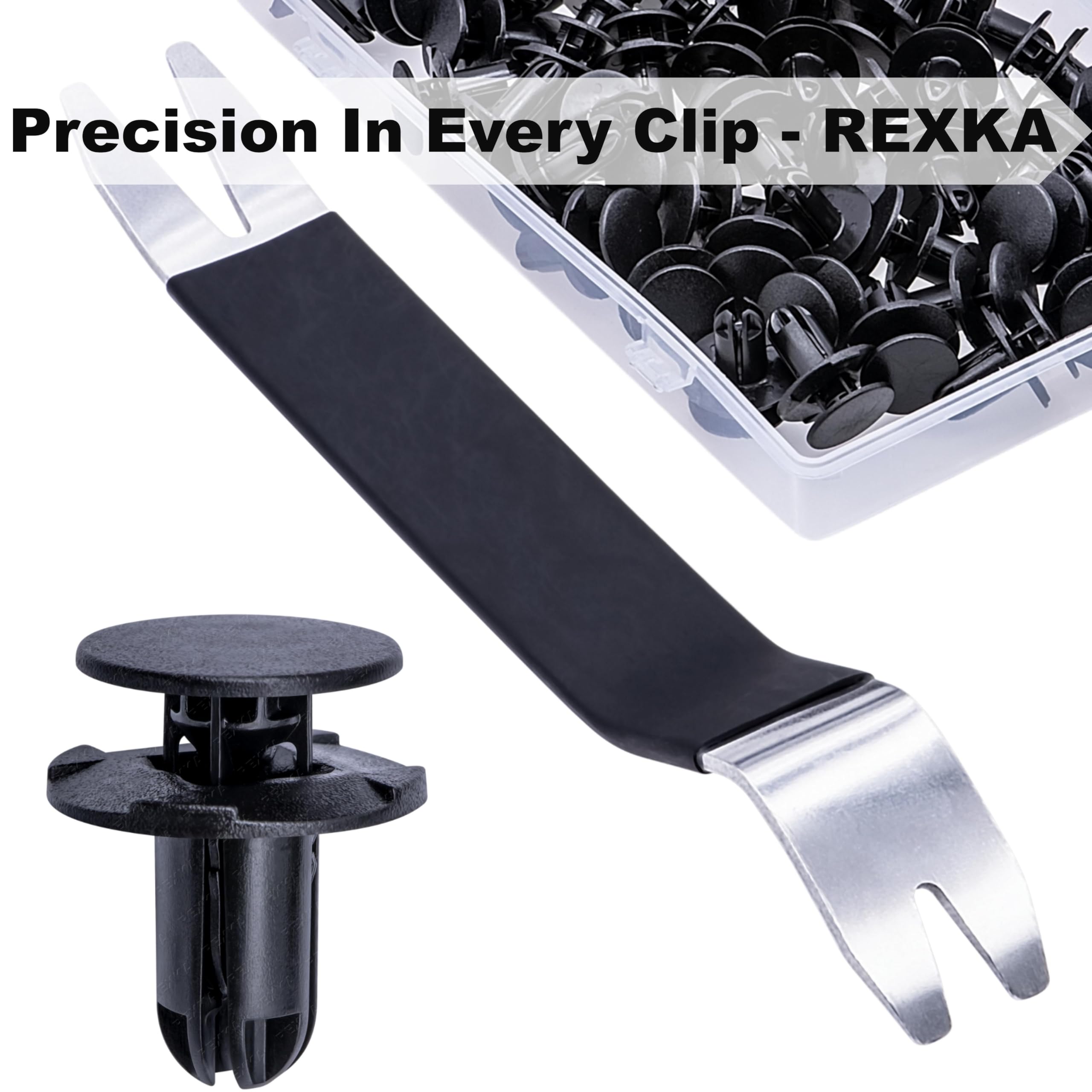 Rexka 51Pcs Fender Liner Push-Type Retainer Clip Fastener For Hyundai Kia 86595-2T500 Accent,Azera,Elantra,Equus,Genesis,Ioniq,K