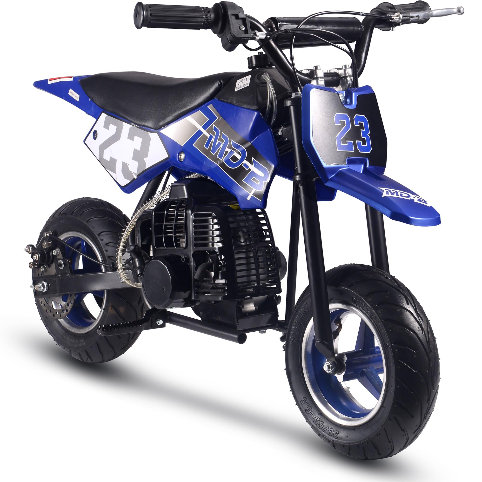 Mototec Db02 50Cc 2Stroke Kids Supermoto Gas Dirt Bike Blue