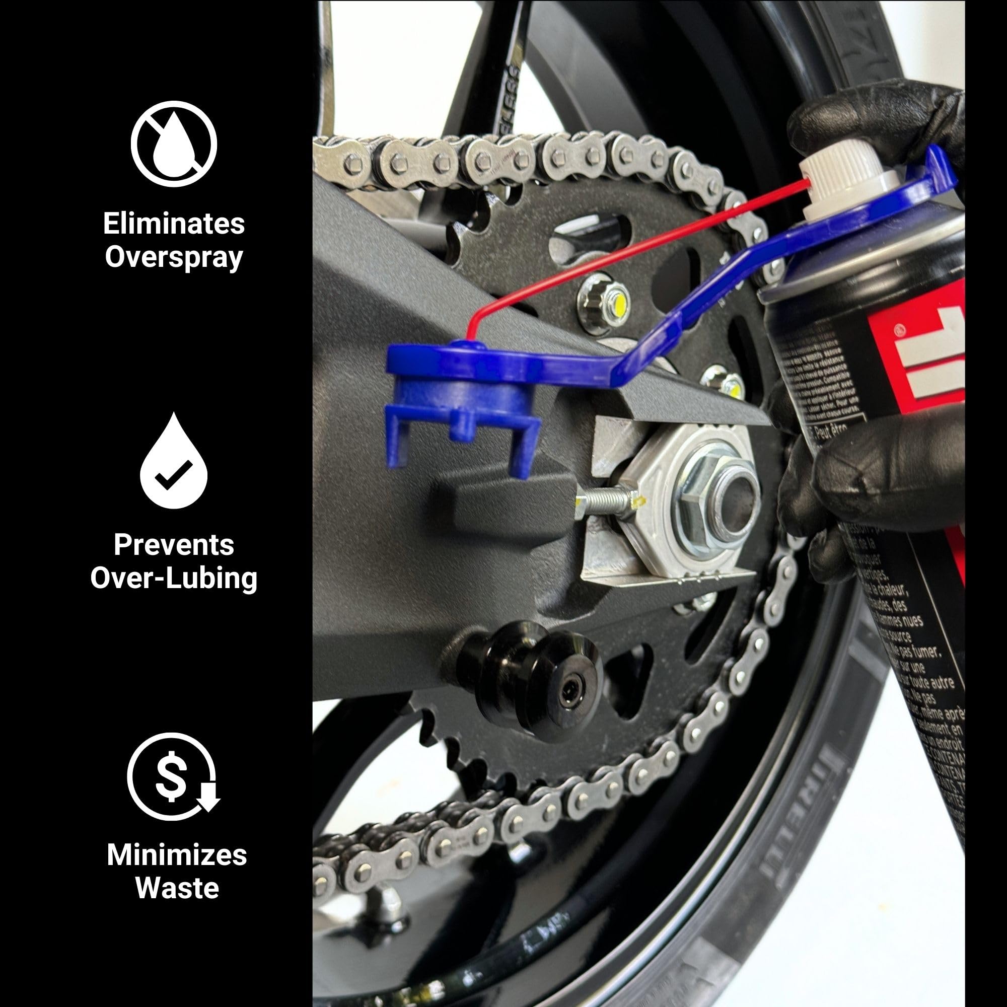 Oinker® Chain Lube Applicator Tool for 520 & 420 Chains - Mess-Free, Glass-Filled Nylon, Model OKR-520