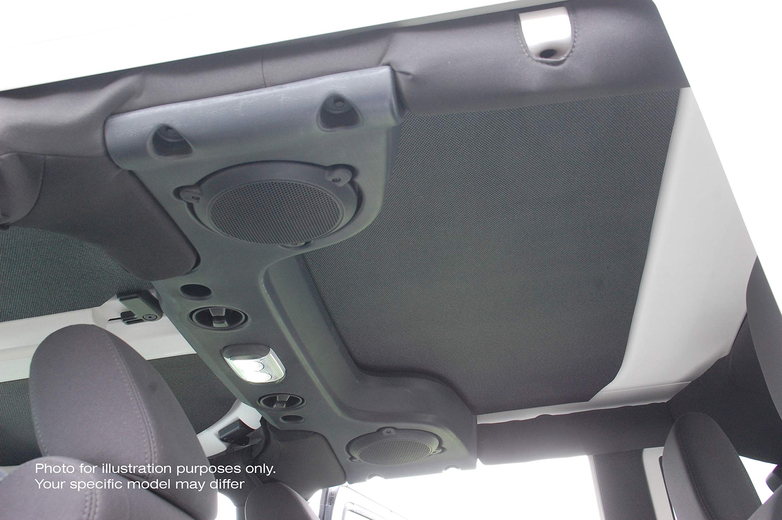 Design Engineering 050146 Boom Mat Black Sound Deadening Headliner Compatible With Jeep Wrangler Tj With Factory Speaker Pods (2