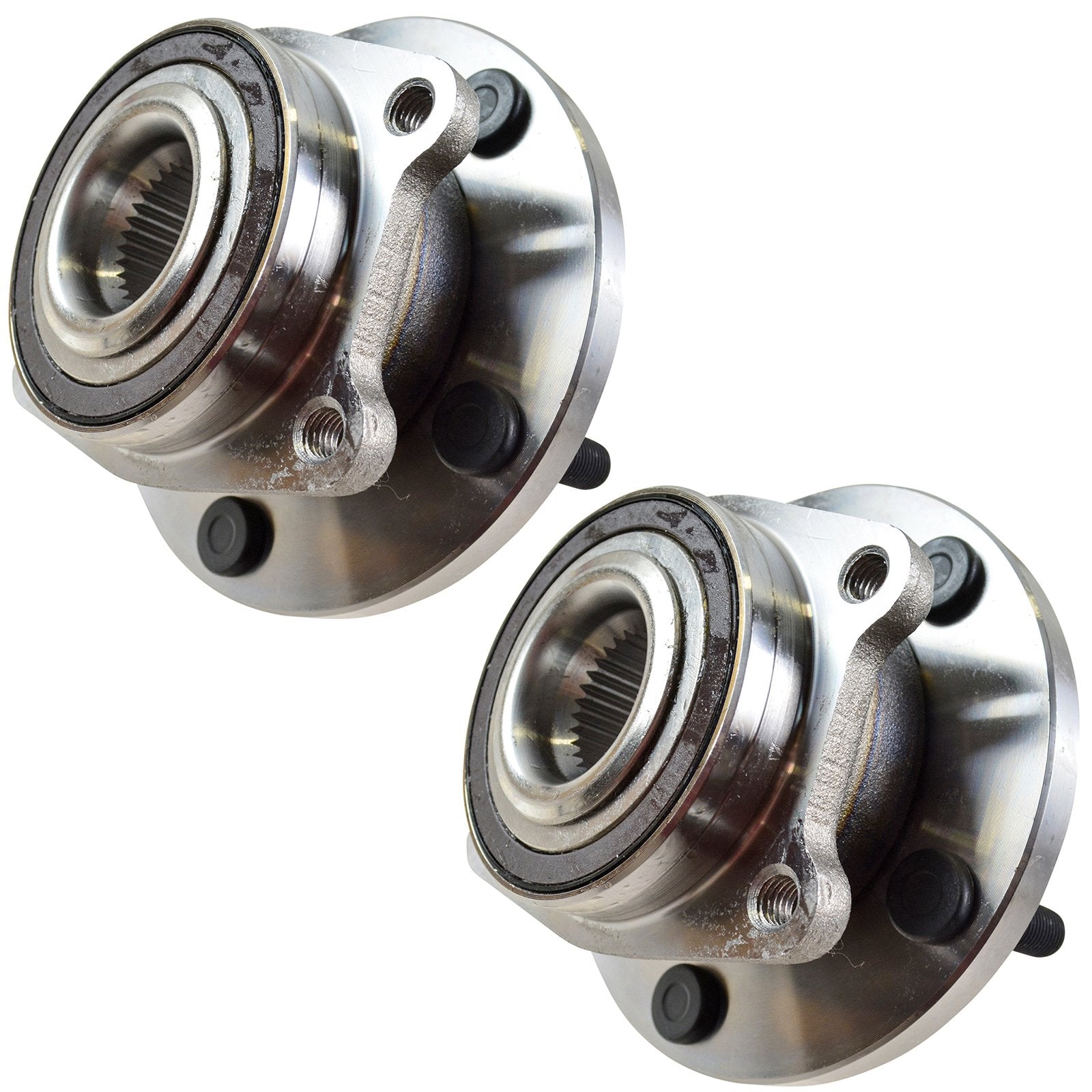 Trq Front Wheel Hub Bearings Assembly Set Compatible With 2011-2014 Chrysler 200 2007-2010 Sebring 2008-2014 Dodge Avenger