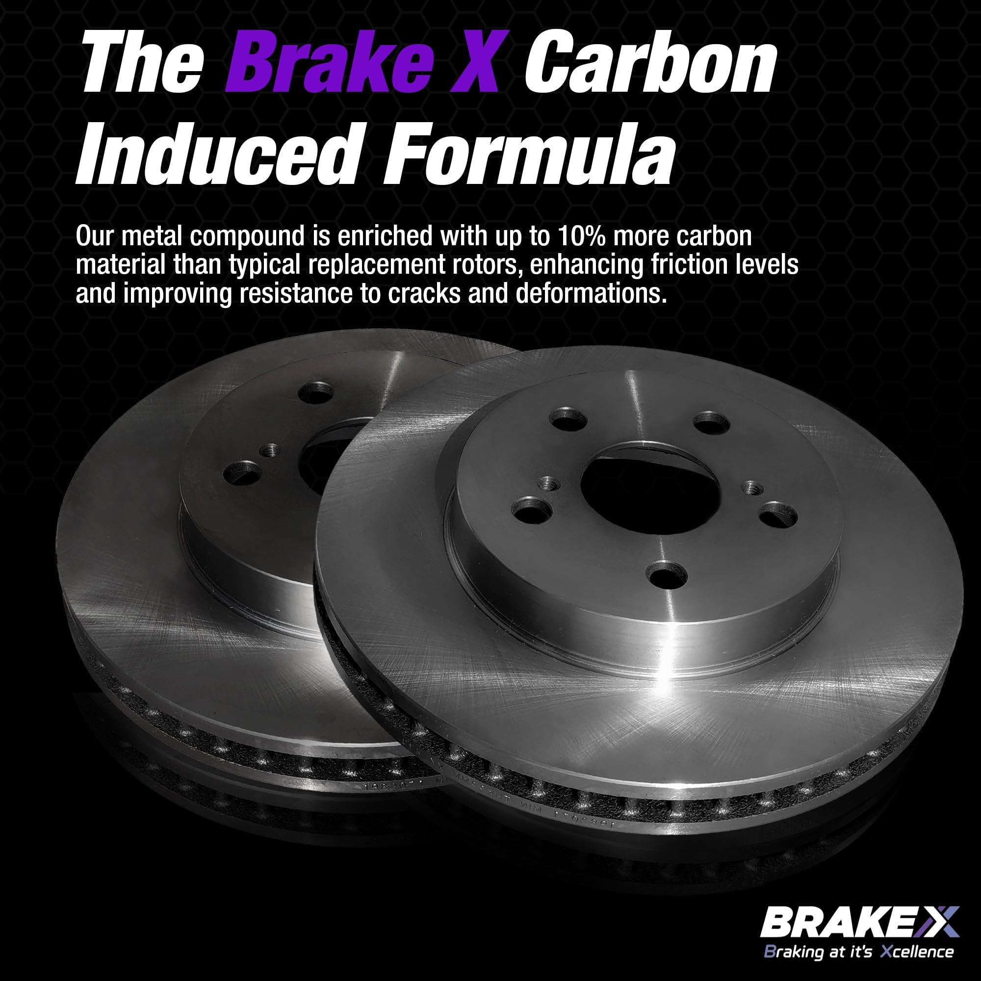 Brake X Front And Rear Brake Pads And Rotors Kit Replacement For 2016-2019 Audi Tt Quattro | Nyx Oe+ Rotors And Alpha Ceramic Br