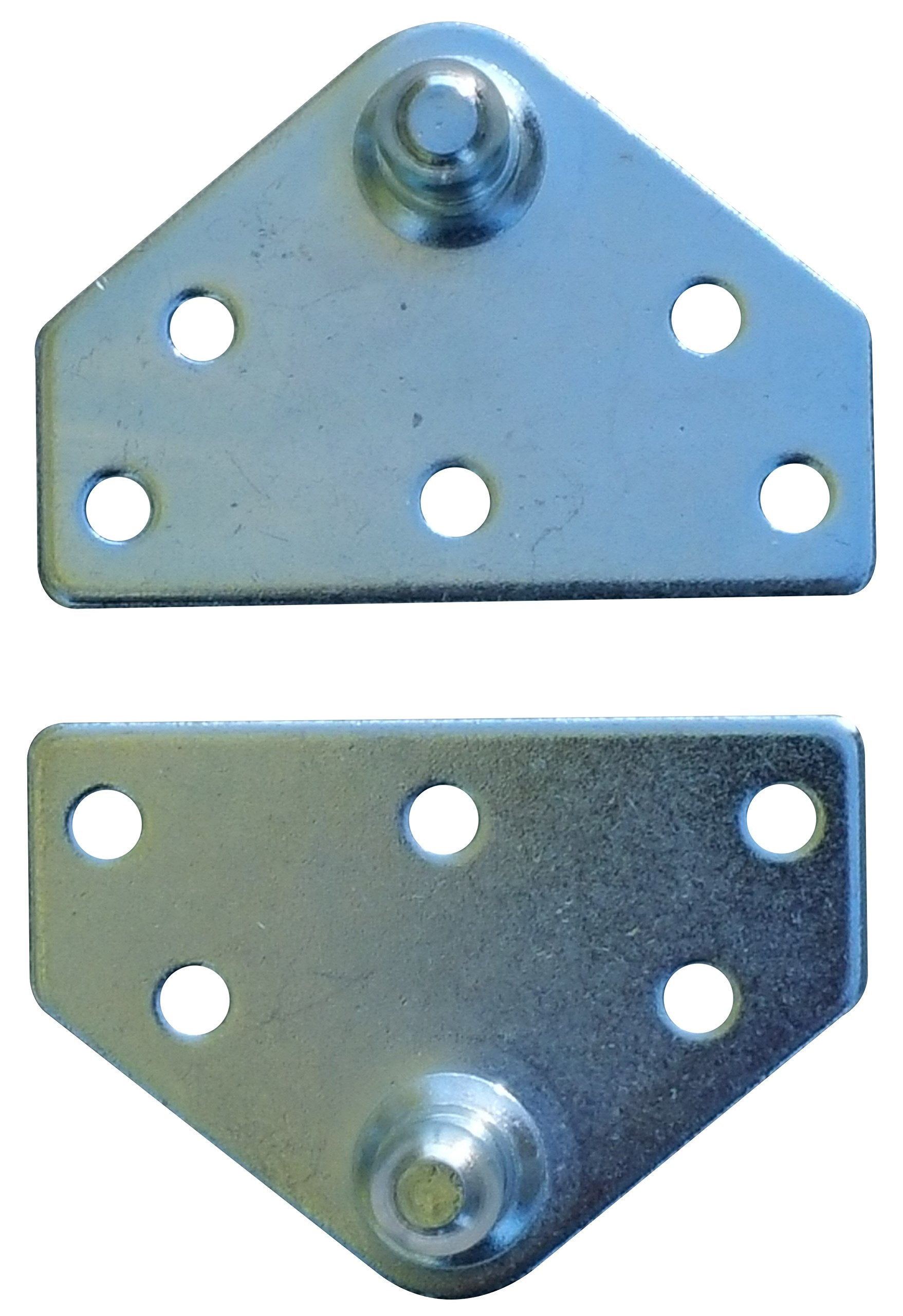 Large Flat Lift Support Bracket - Zinc Plated 14 Gauge Steel - 10Mm Ball Stud - Gas Strut Mounting Brackets - Gas Shock Lid Stru