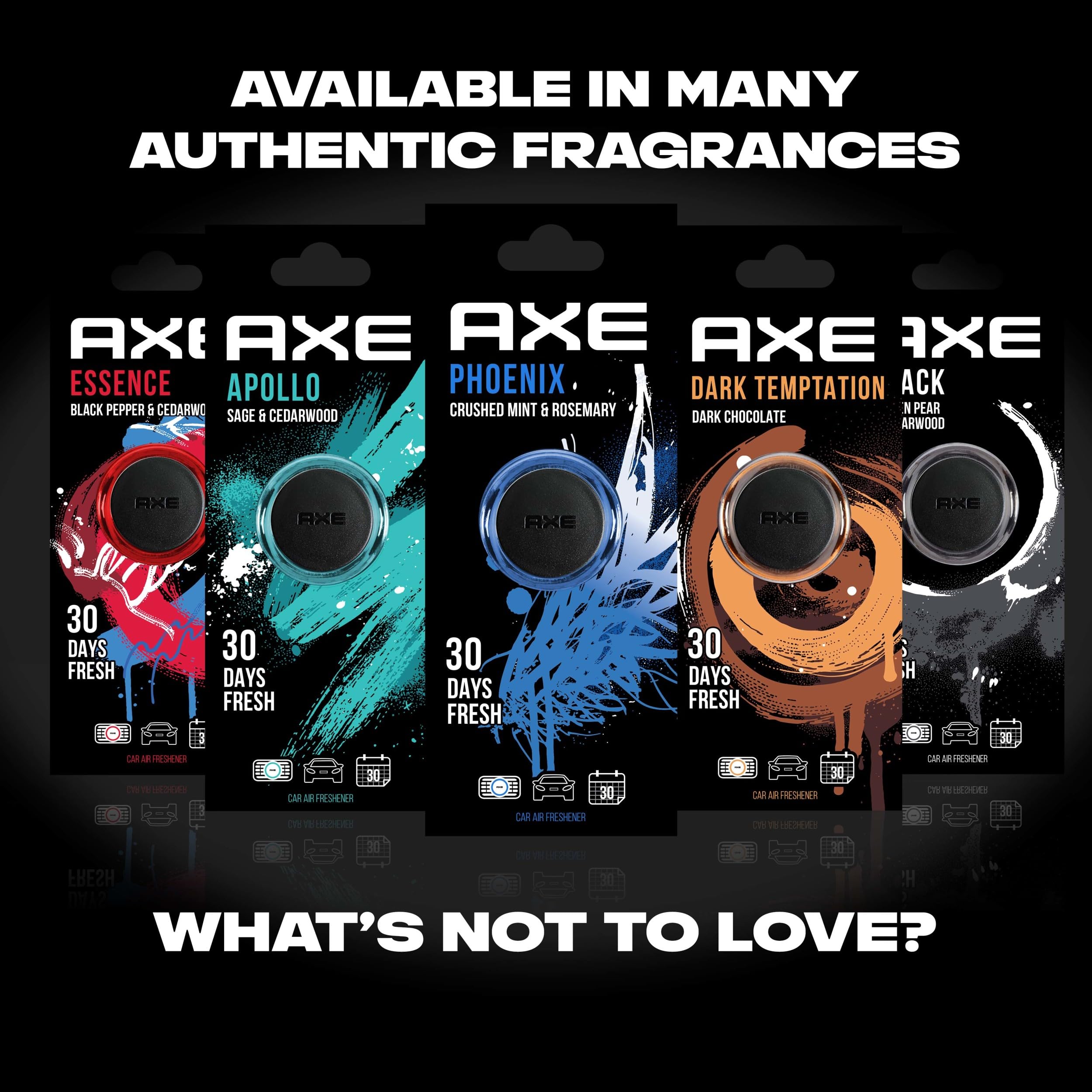 Axe Mini Vent Clip Car Air Freshener (Essence Scent, 1 Pack)
