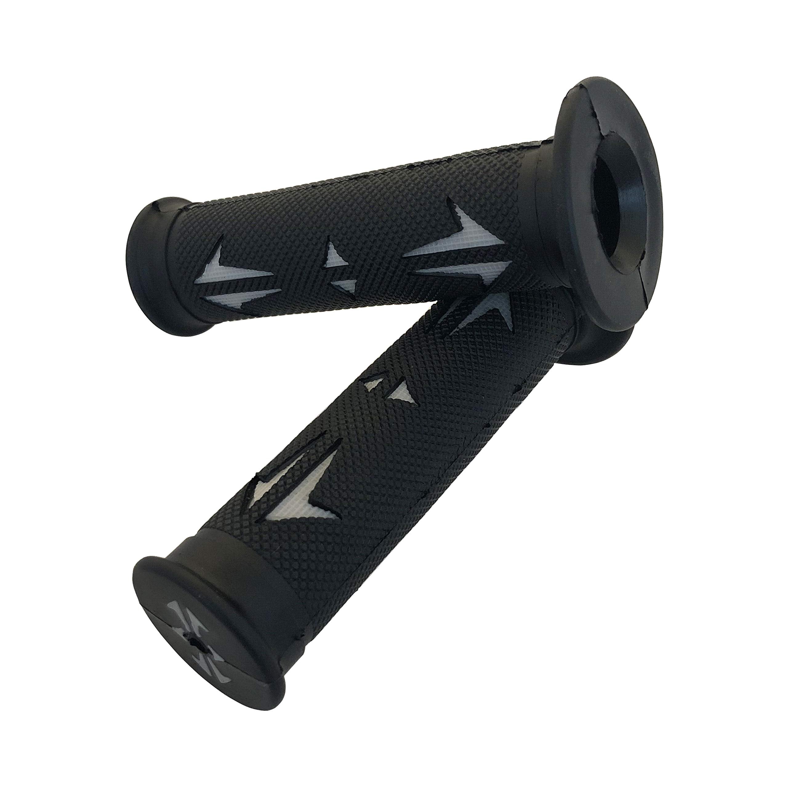 Xkmt-Bean Style Engraved Gel Hand Grips White Atv Quad Compatible With Polaris Seadoo Bombardier Jet Ski Honda Atv Foreman Recon
