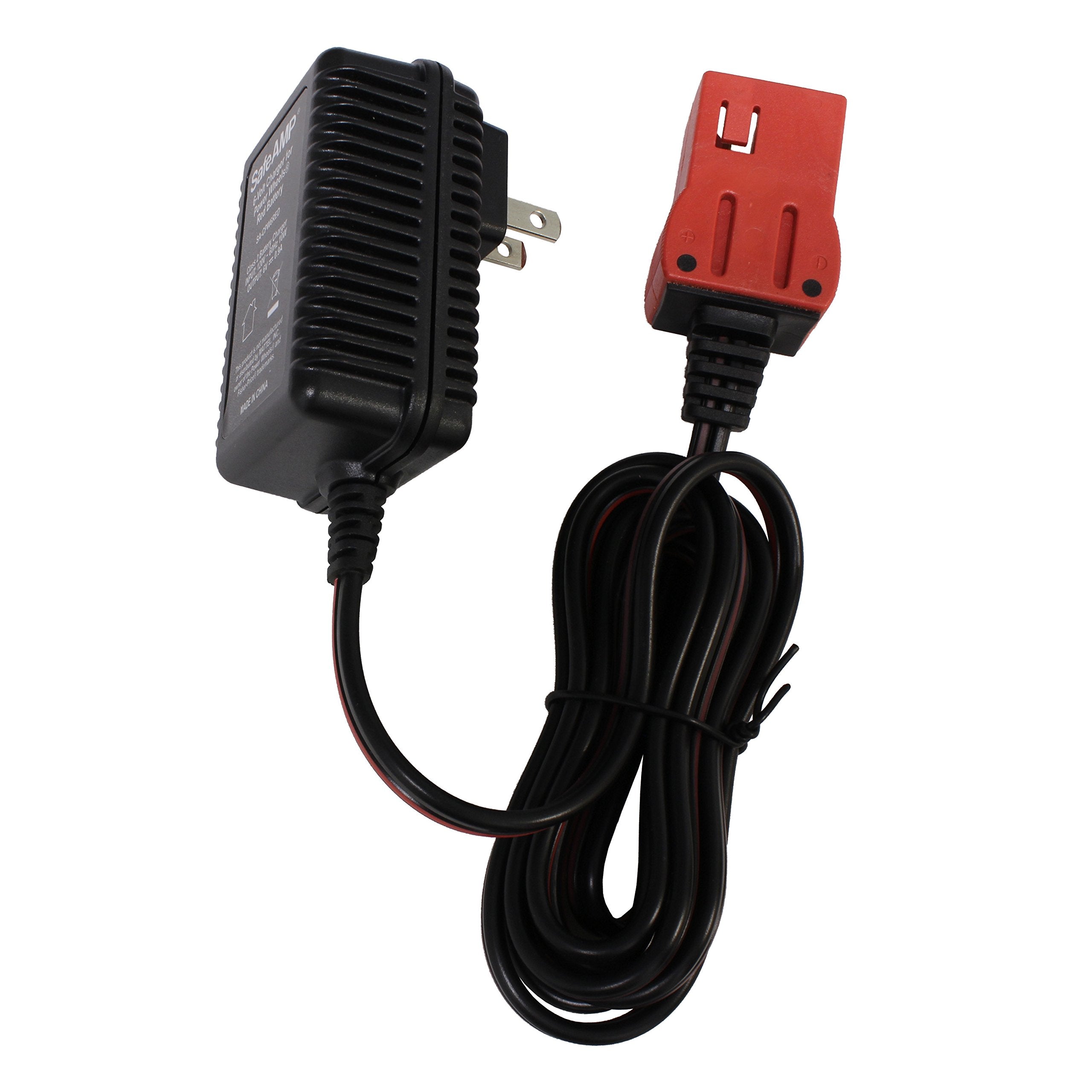 Safeamp Replacement 6-Volt Charger For Fisher-Price Power Wheels Red Battery Models 00801-0712, 0801-0051, 78660-85650, 74522