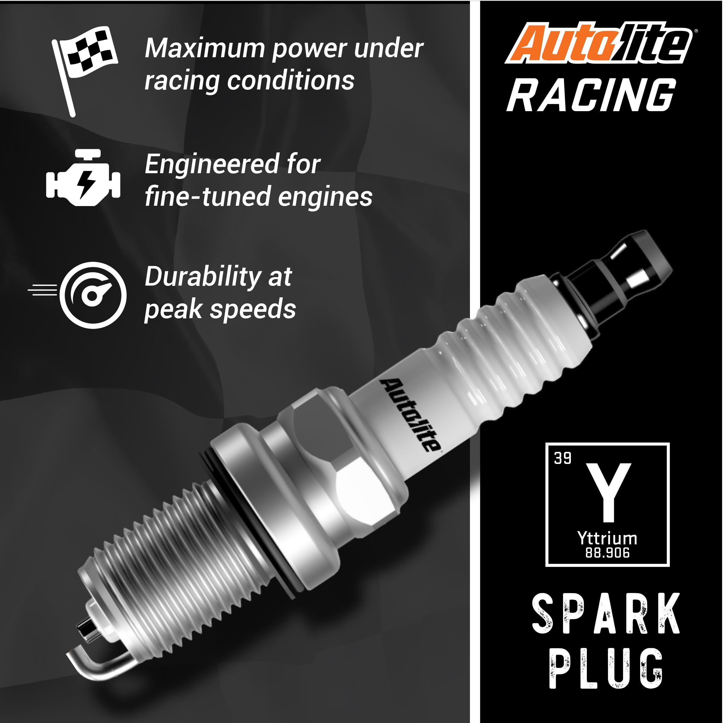 Autolite Ar3935-4Pk High Performance Racing Non-Resistor Spark Plug, Pack Of 4