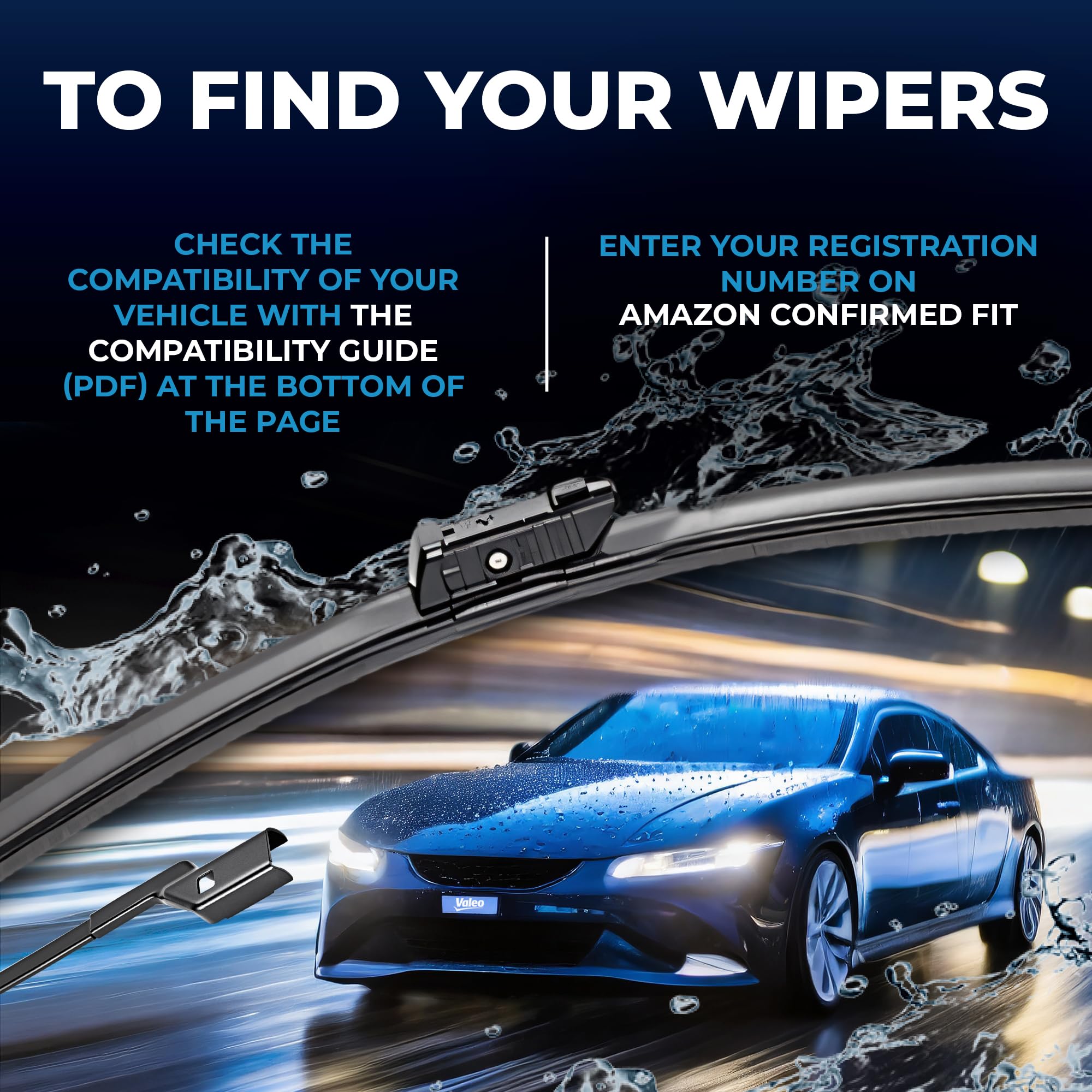 Valeo 574643 (Vm443) Silencio X-Trm Wiper Blade Set - 21''/19'' (Pack Of 2)