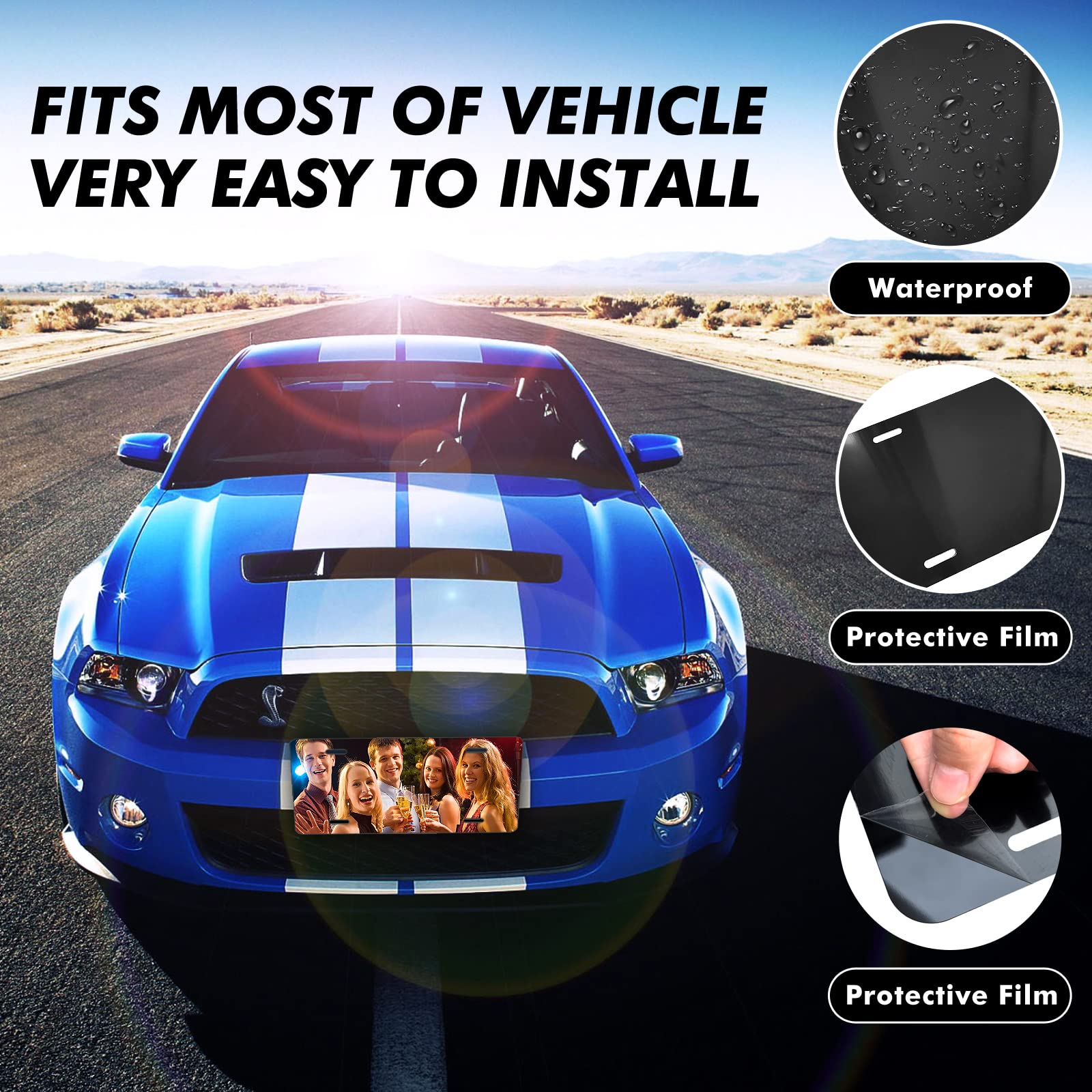 10 Pack 0.45Mm Blank Automotive License Plate Plates Tag For Custom Design Work