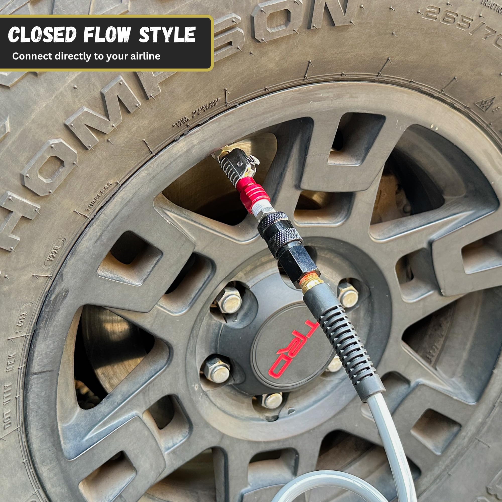 Jaco Lightning S2-Series Tire Air Chuck - 1/4'' F-Npt (Closed Flow)