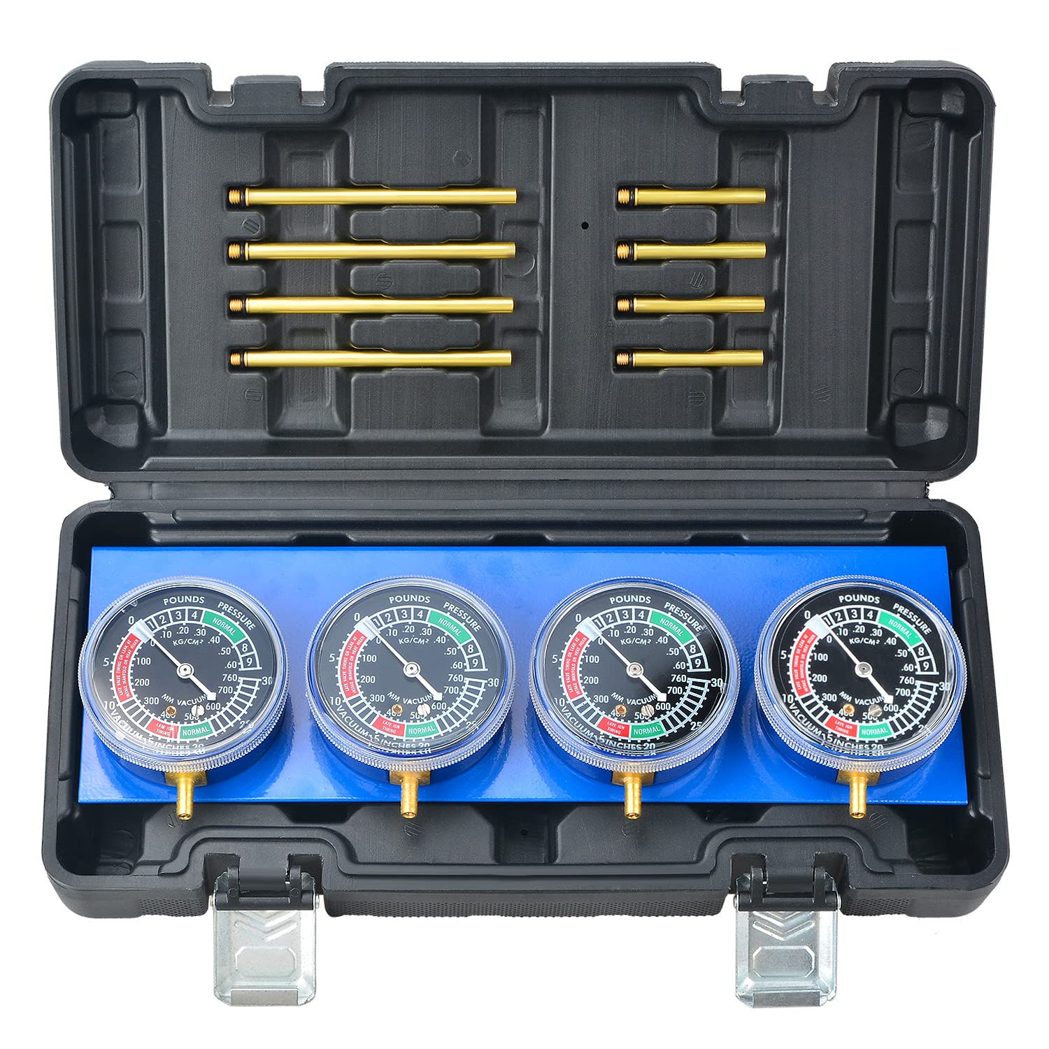 Prokomon Motorcycle Carburetor Synchronizer Tool Kit Fuel Vacuum Carb Sync Gauge Set With Rubber Hose