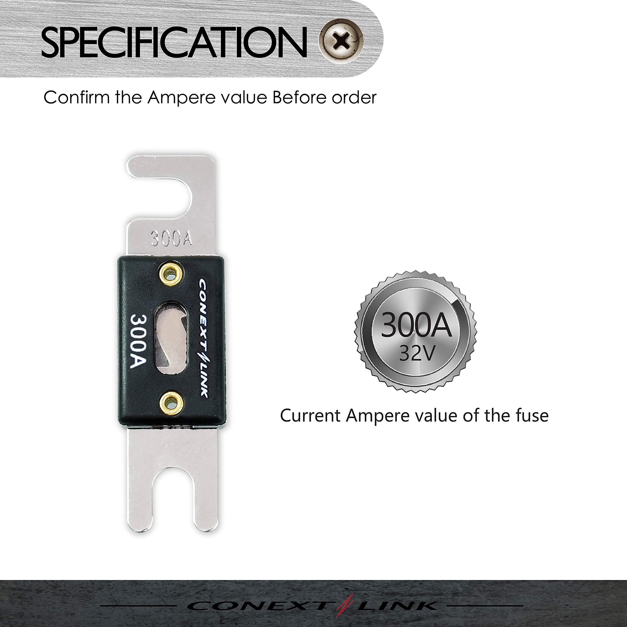 Conext Link Anl300-5 Nickel 300 Amp Anl Fuse 5 Pack (14025)