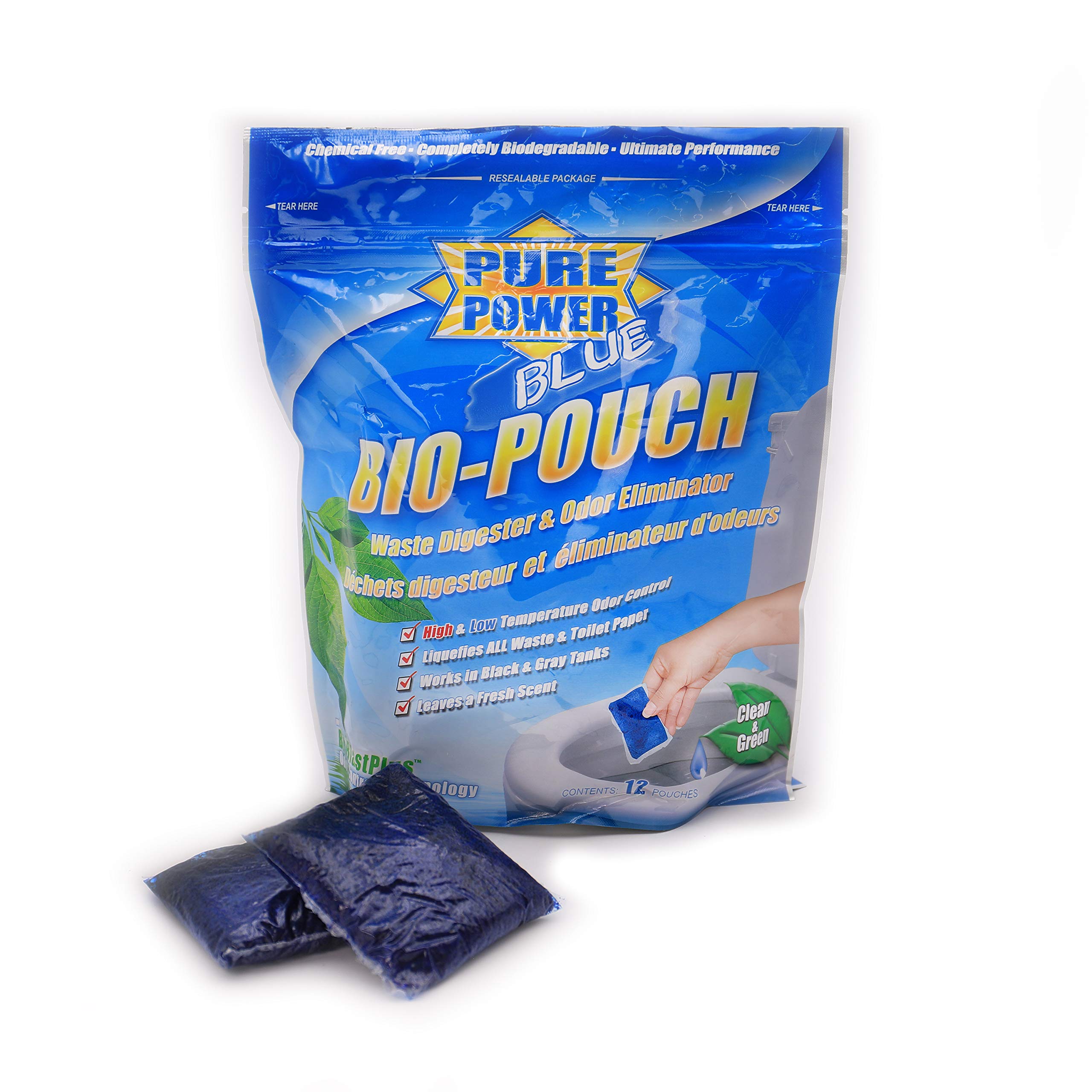Valterra V23015 Pure Power Blue Waste Digester and Odor Eliminator-Drop-Ins, Pack of 12