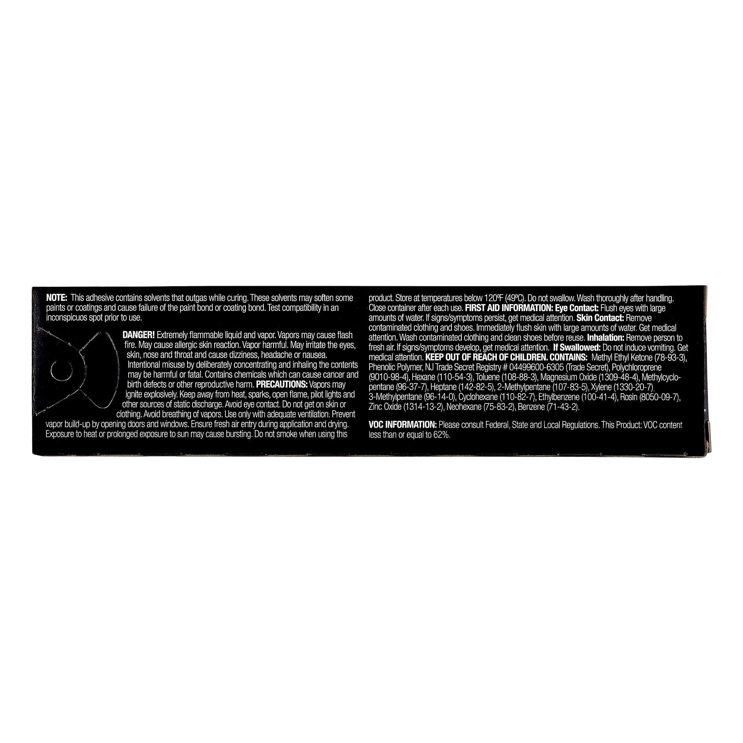 3M 08008 Super Weatherstrip Adhesive, 08008, Black, 5 Oz Tube