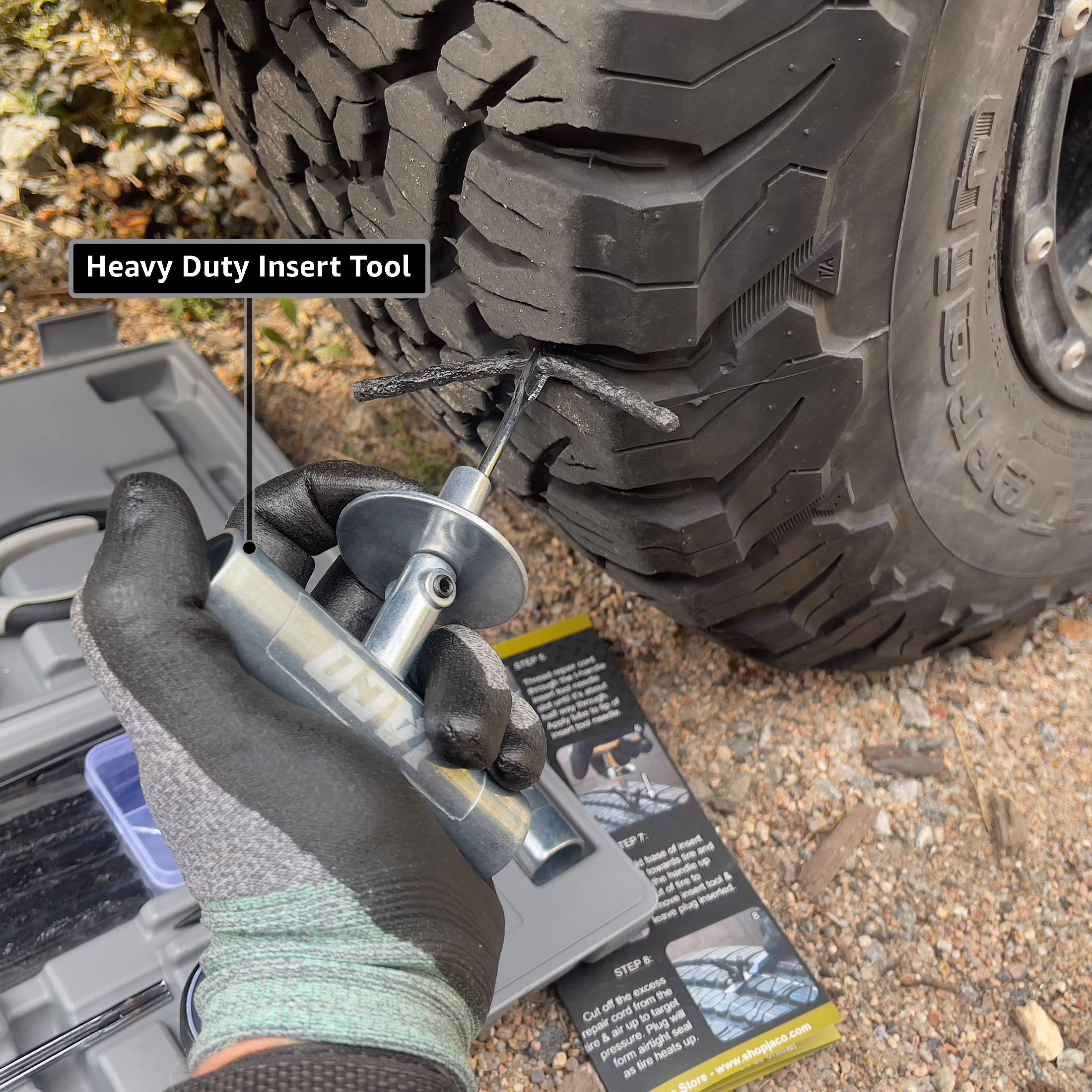 Jaco Trx-50 Heavy Duty Tire Repair Kit | Universal Tire Plug Kit