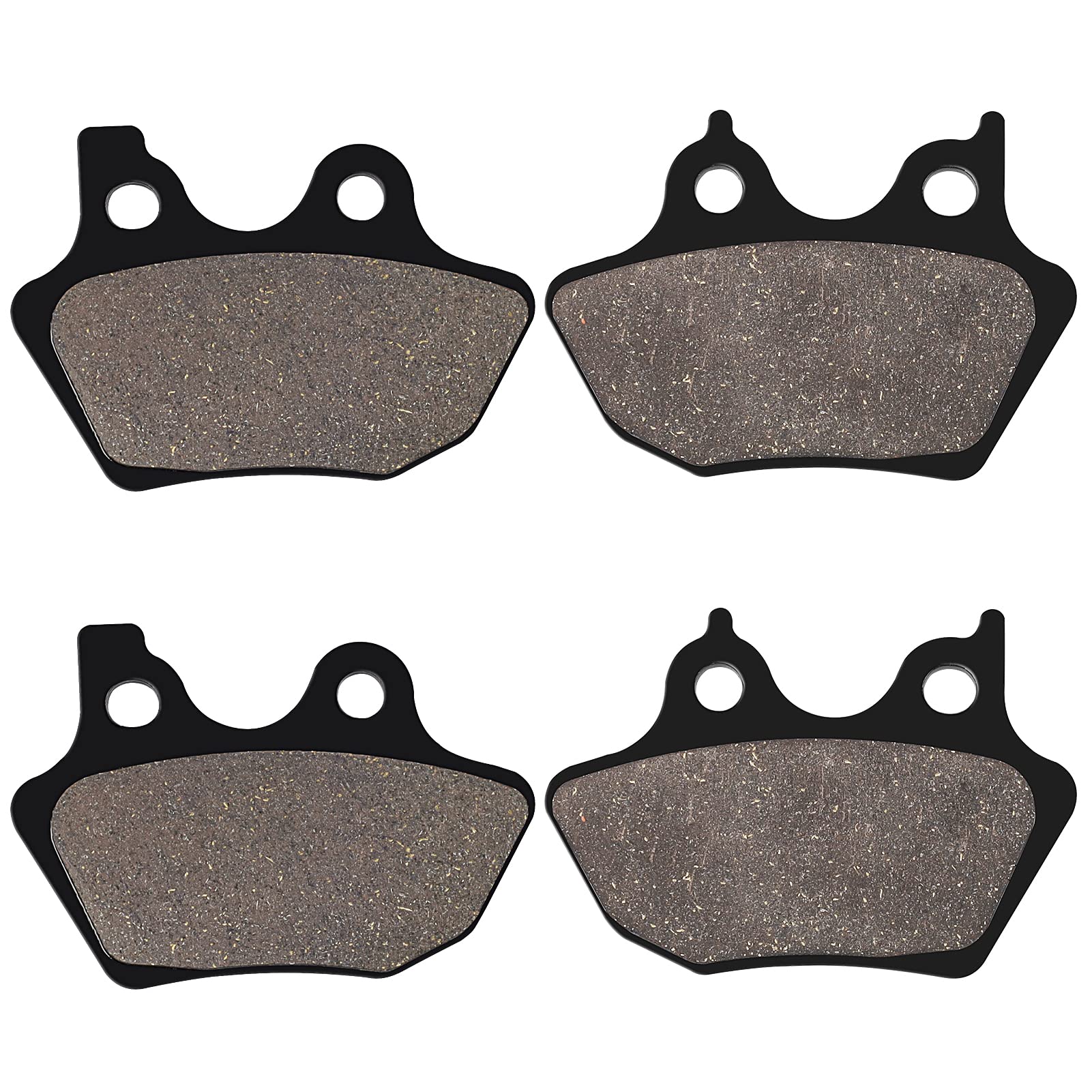 LOCOPOW Brake Pads Front and Rear for Harley Davidson Softail, Heritage Classic, Fat Boy, Dyna Electra Glide,Sportster XLH883R/2