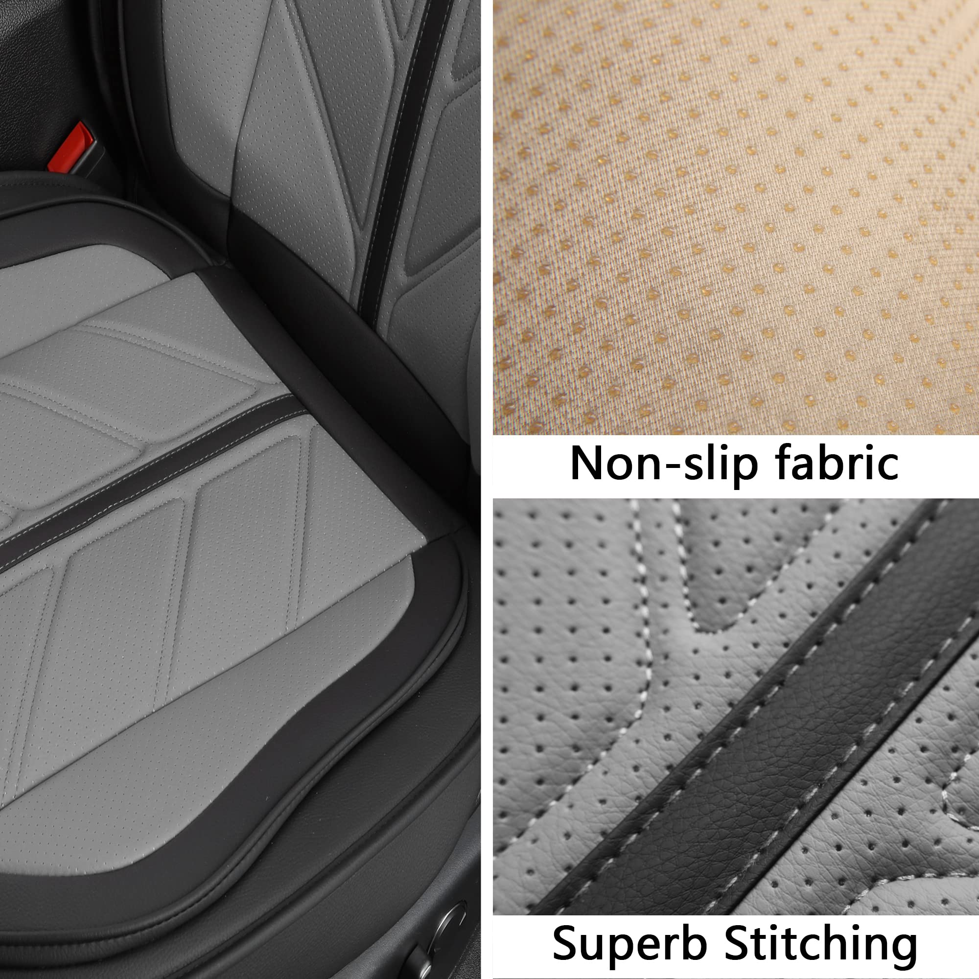 Balliol Pickup Seats Covers Compatible With Dodge Ram 1500 2009-2024 Truck Pleather Seat Covers Custom Fit Dodge Ram 2500 3500 (