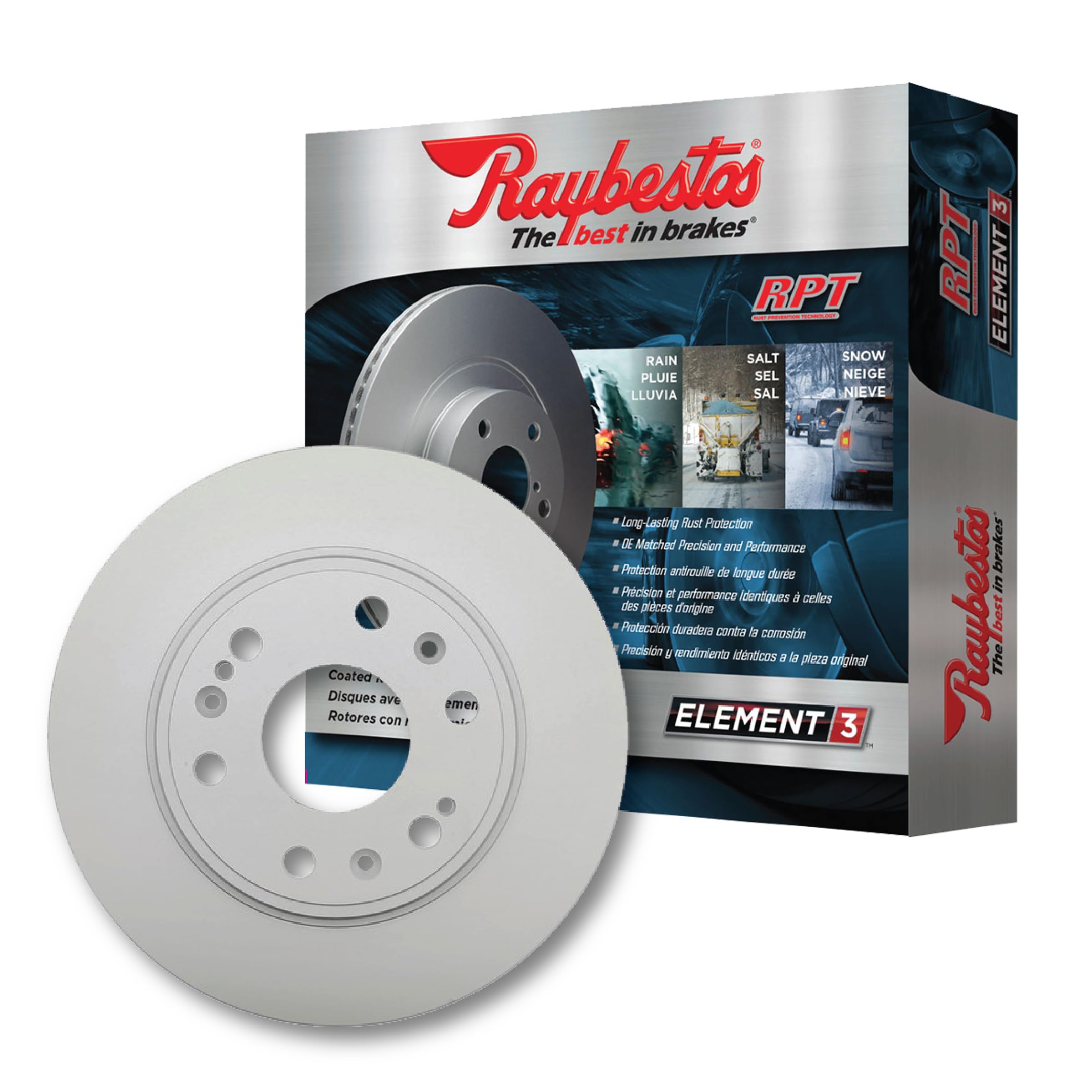 Raybestos Element3 Automotive Replacement Rear Brake Rotor for Select 2018-2020 Ford F-150, 2018-2021 Ford Expedition, 2018-2021