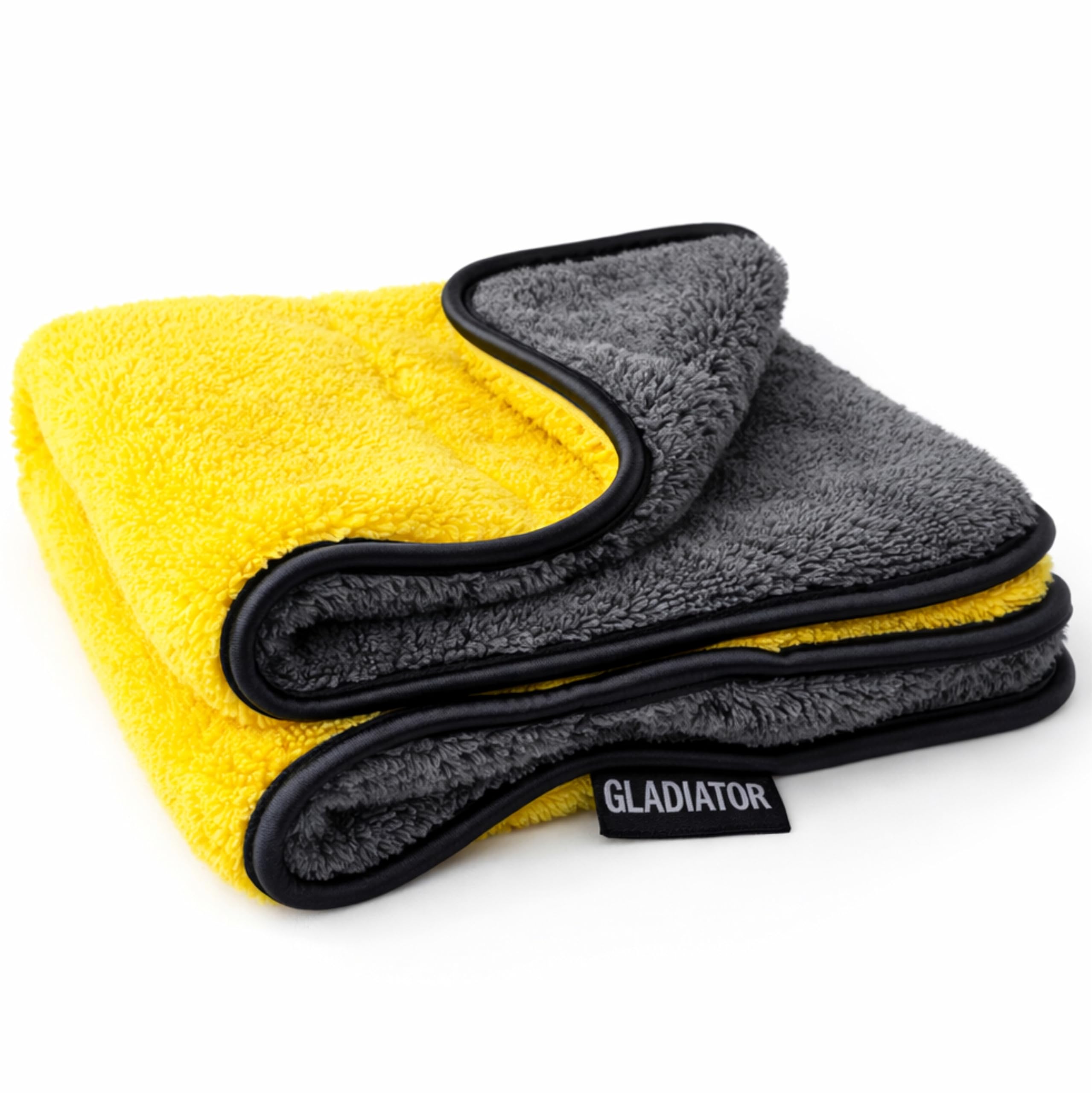 Bergmann Gladiator ExtraThick Microfibre, 800gsm, Double Ply, Dual Sided, Ideal for Drying, Buffing and Cleaning, For Car, Bike