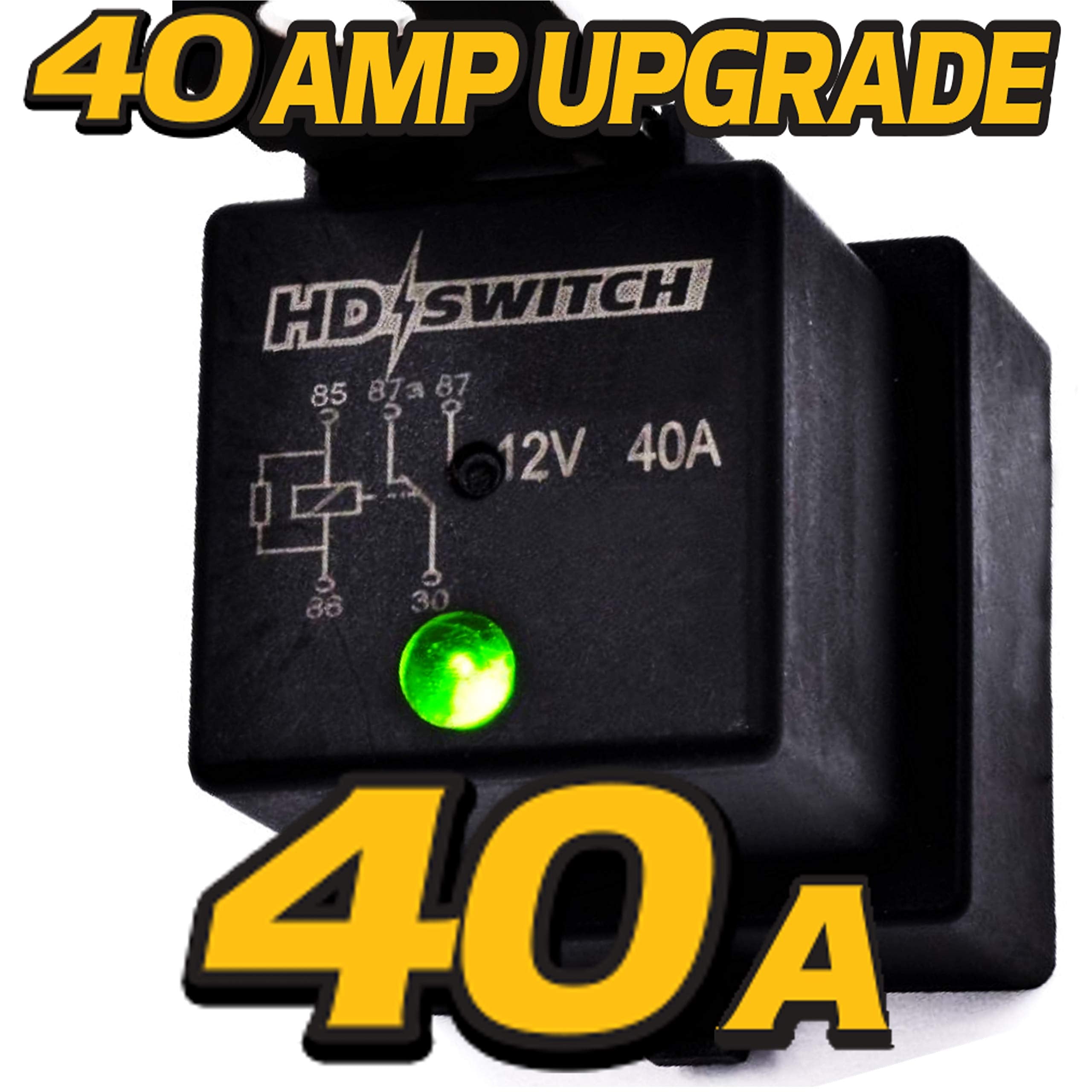 HD Switch -2 Pack- Waterproof Relay w/LED Indicator Replaces Hella 4RD-960388-31 - 4RD-960 388-22 - 4RD-960 388-06 - 4RD96038831