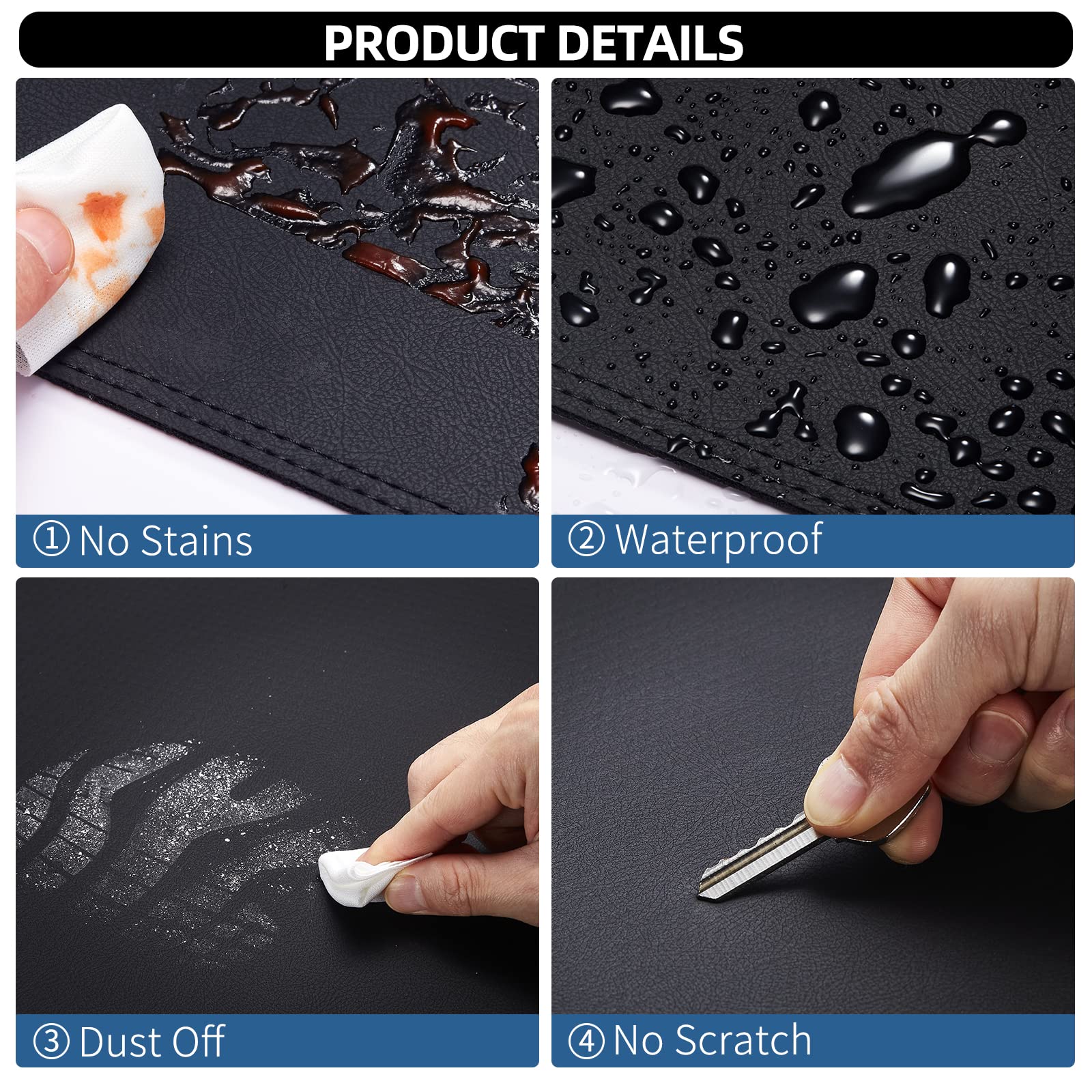 BERKSYDE Dashboard Dash Mat Cover Leather Dashboard Pad Sun Protection Anti-Vertigo Mat Blanket Compatible for 2010-2013 Mazda 3