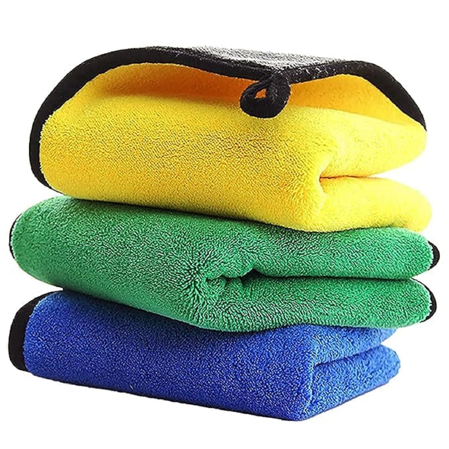 MATDEAL Soft Thick Lint & StreakFree Cloths for Car Cleaning Size 40x40 cms  800 GSM  Automotive Microfibre Towels for Car Bi