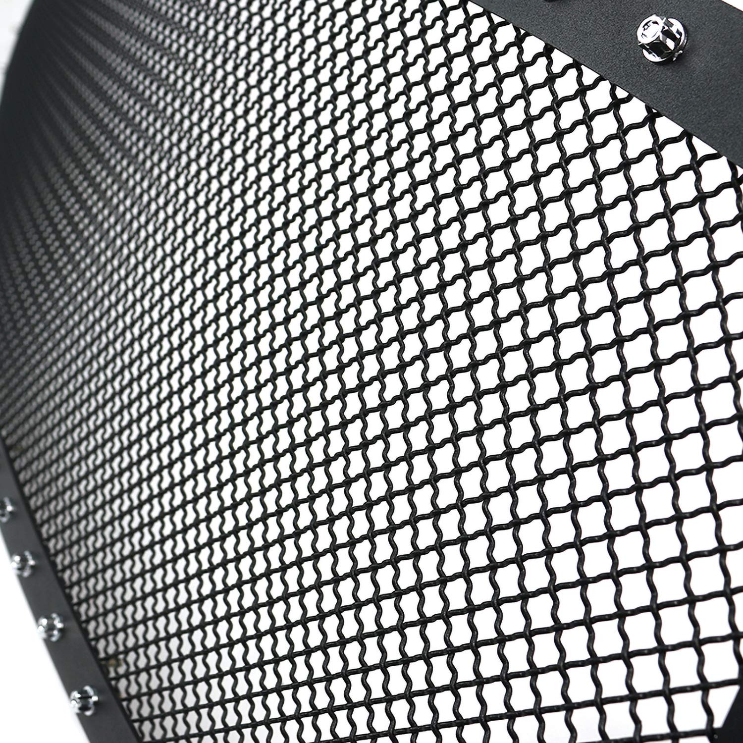 Spec-D Tuning Front Main Hood Grille Insert Rivet Style Black Compatible With Dodge Ram 1500 2002-2005, 03-05 2500 3500