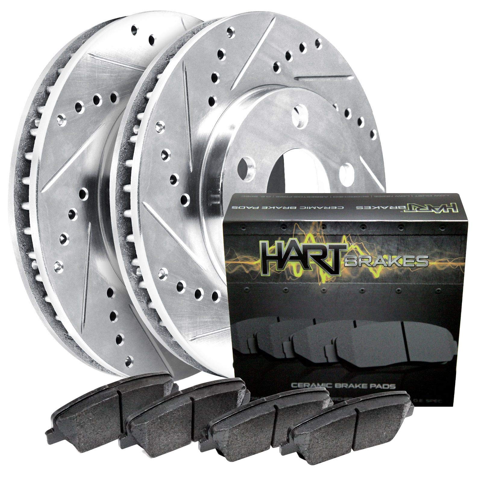 Hart Brakes Front Disc Brakes Rotors Kit| Front Brakes Rotors| Brakes Rotors| Front Rotors| Front Disc Brakes Rotors