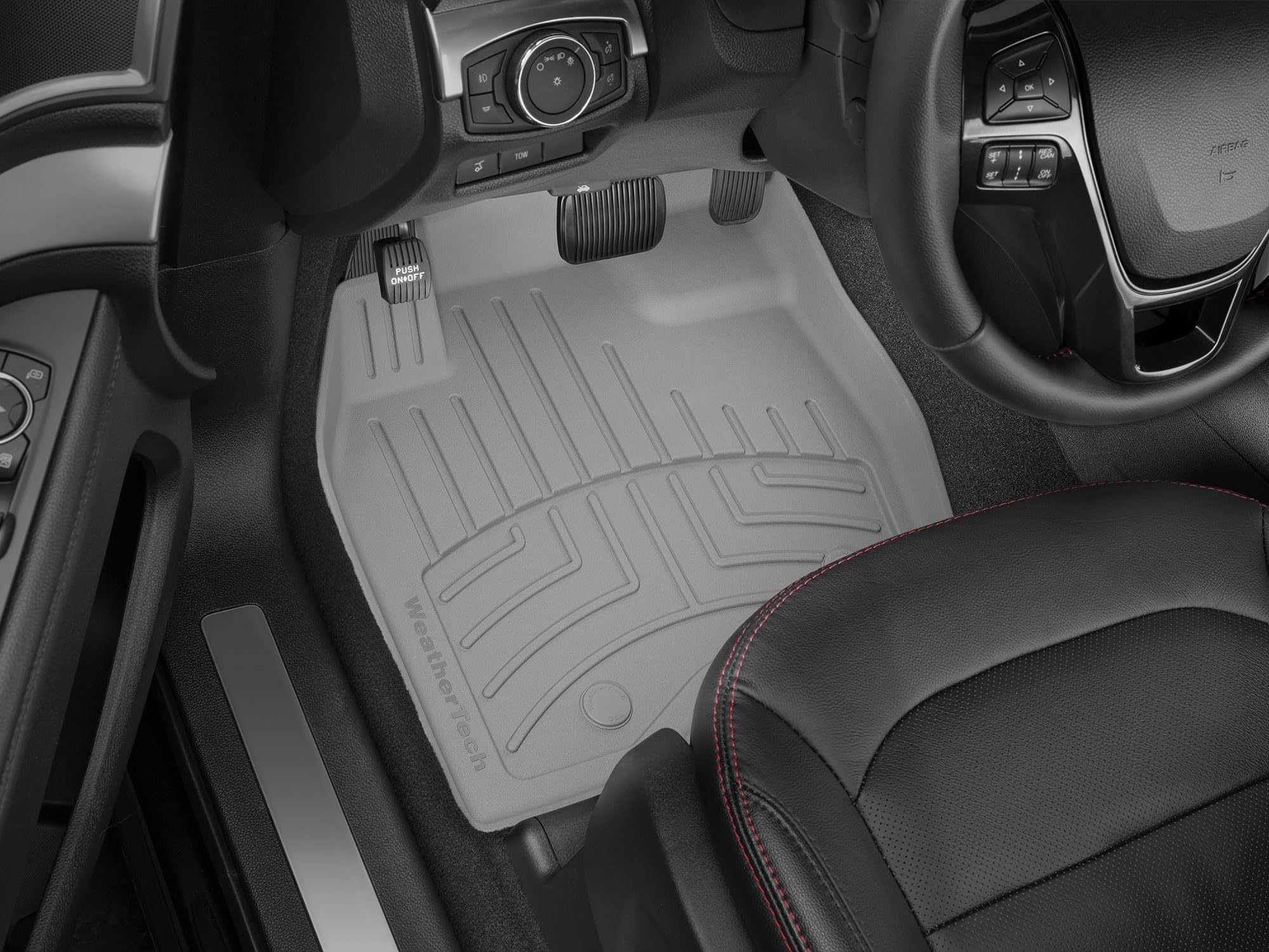 WeatherTech FloorLiner HP Custom Fit Floor Mats for Nissan Altima - 2nd Row (4414982IM), Black