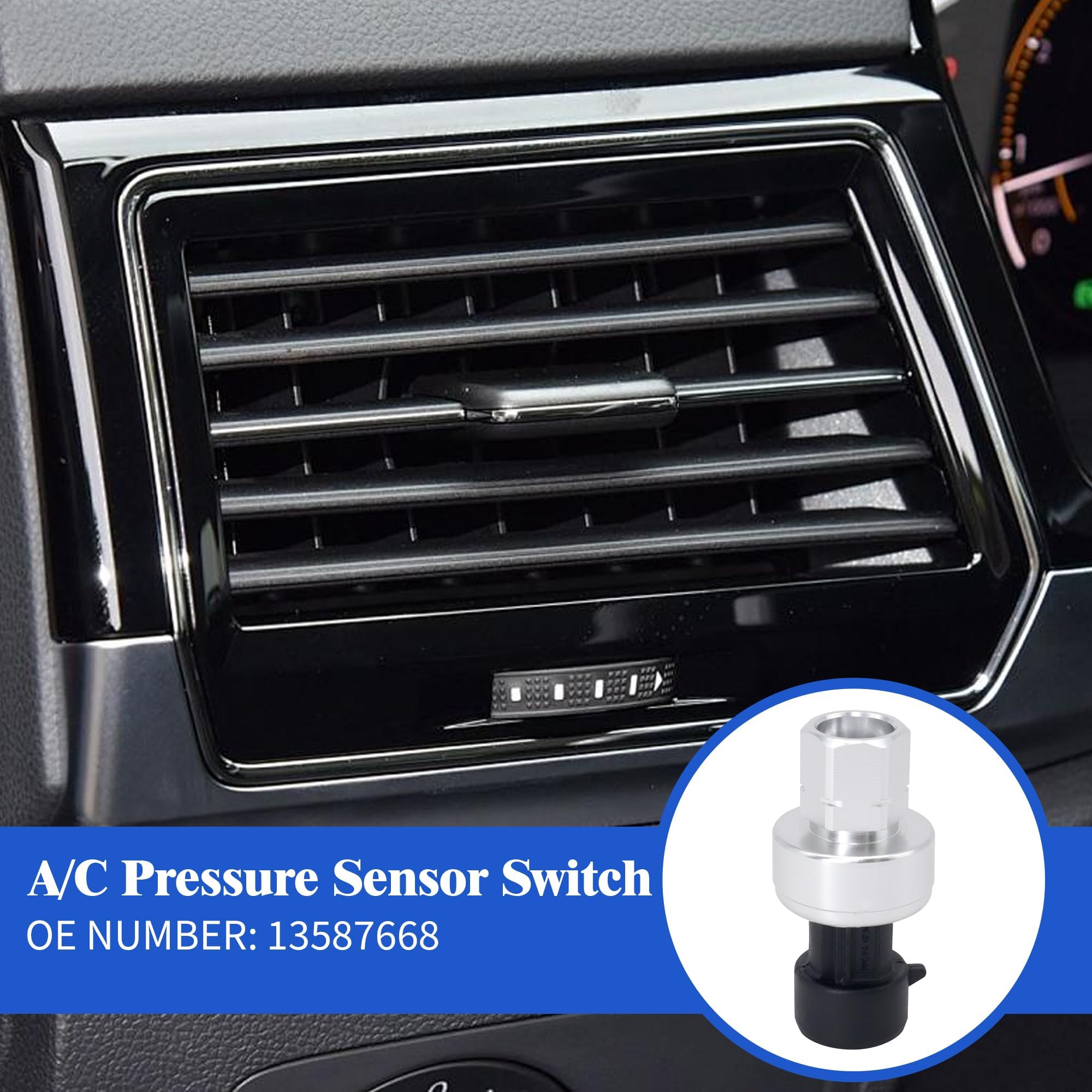 Hisport 1132749 A/C Pressure Sensor Switch - Air Conditioner Pressure Switch Compatible With Buick Rainier Riviera Park Avenue,