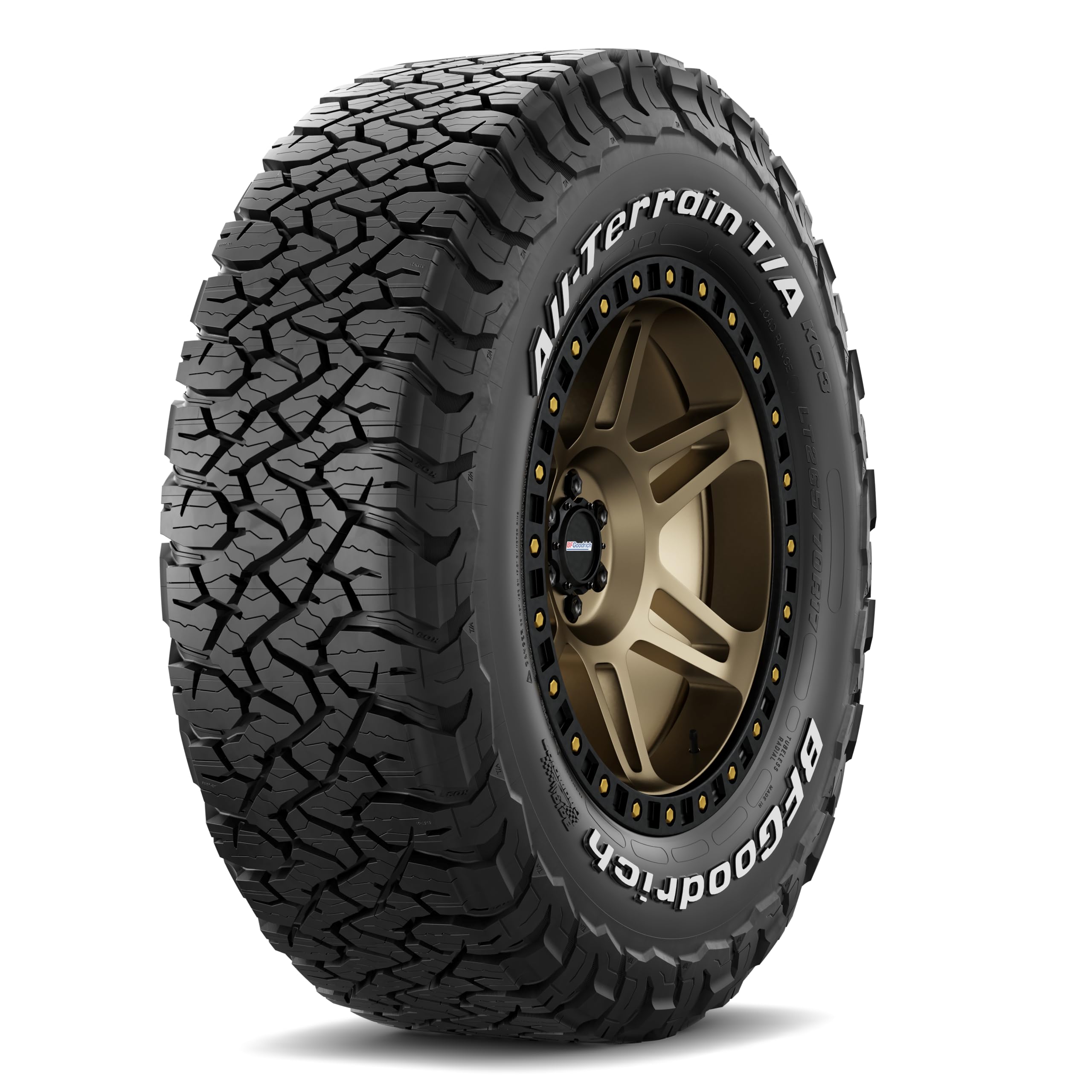BFGoodrich All-Terrain T/A KO3 Car Tire for Light Trucks, SUVs, and Crossovers, LT265/70R18/E 124/121S
