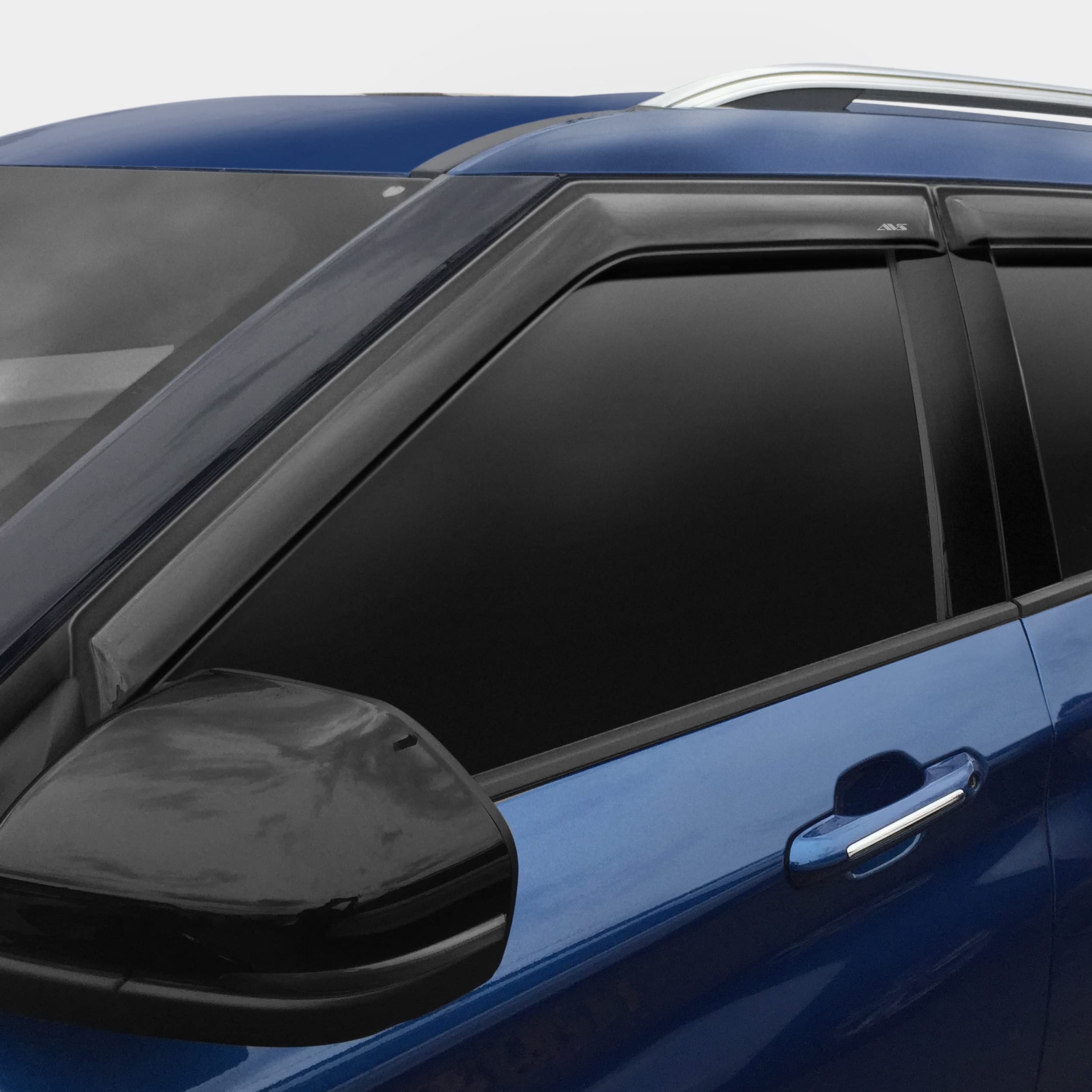 Auto Ventshade [Avs] Outside Mount Ventvisor / Window Deflectors | Fits 2011 - 2017 Jeep Compass (Old Body Style), 4 Pcs. | Chrome - 684540