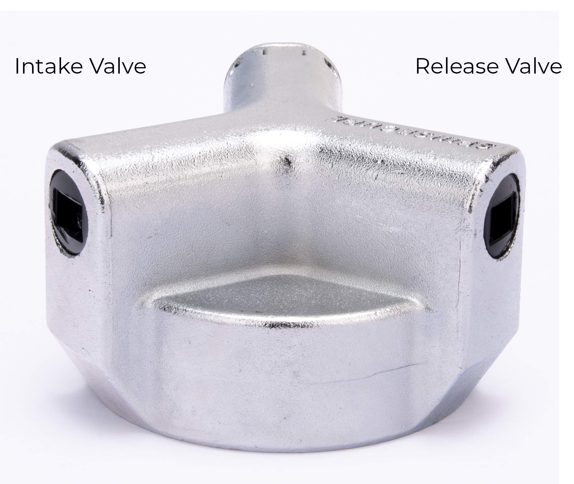Flow Security Systems VersaLock Vented Fuel Tank Cap, Silver Zinc, 1 Count, Model FSS754 with Adapter - Prevents Theft & Secures Fuel