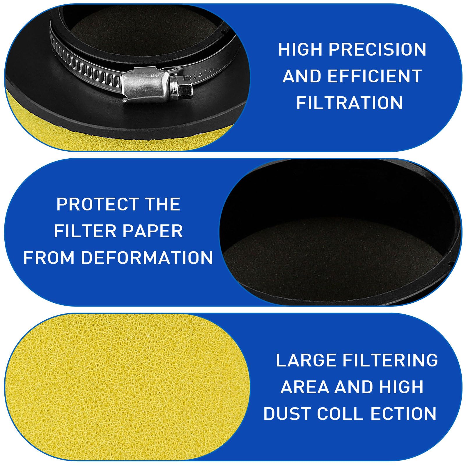 SOLLON Air Filter for Honda TRX250EX, Recon 250 TRX250, Durable Material