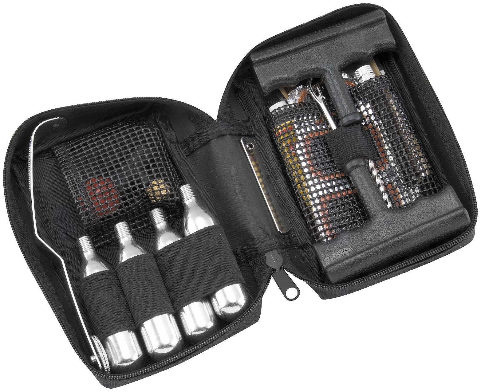 BikeMaster Tire and Tube Flat Repair Kit,Black