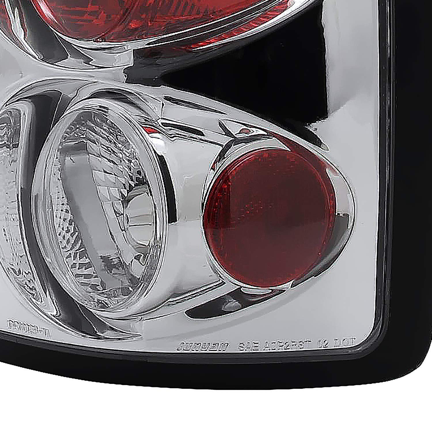 Spec-D Tuning Chrome Housing Clear Lens Tail Lights Compatible With 2002-2006 Dodge Ram 1500/2500/3500, Left + Right Pair Assemb