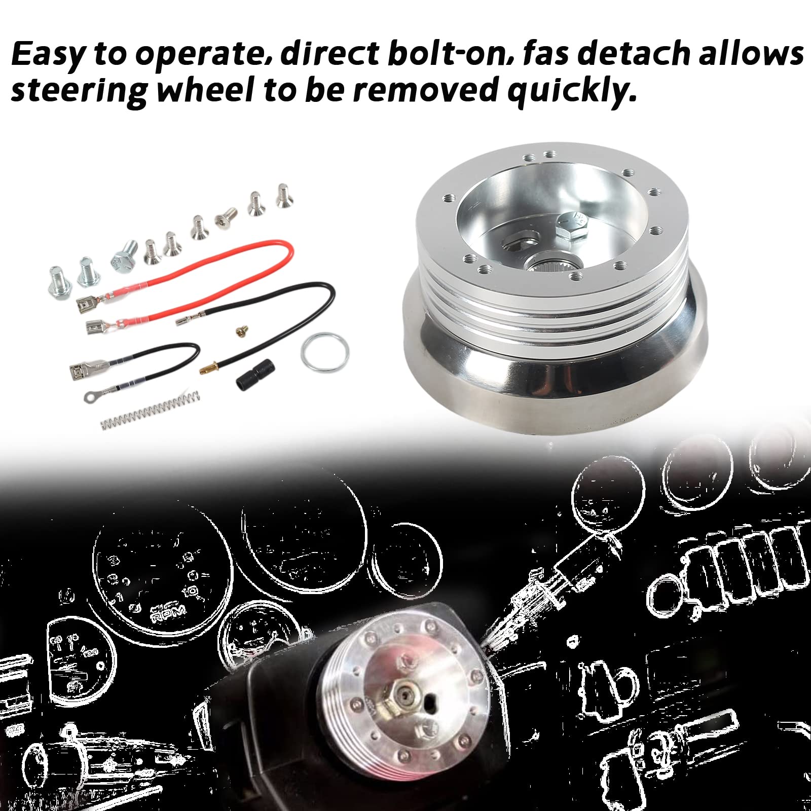 Gstp 5 & 6 Hole Billet Steering Wheel Hub Adapter