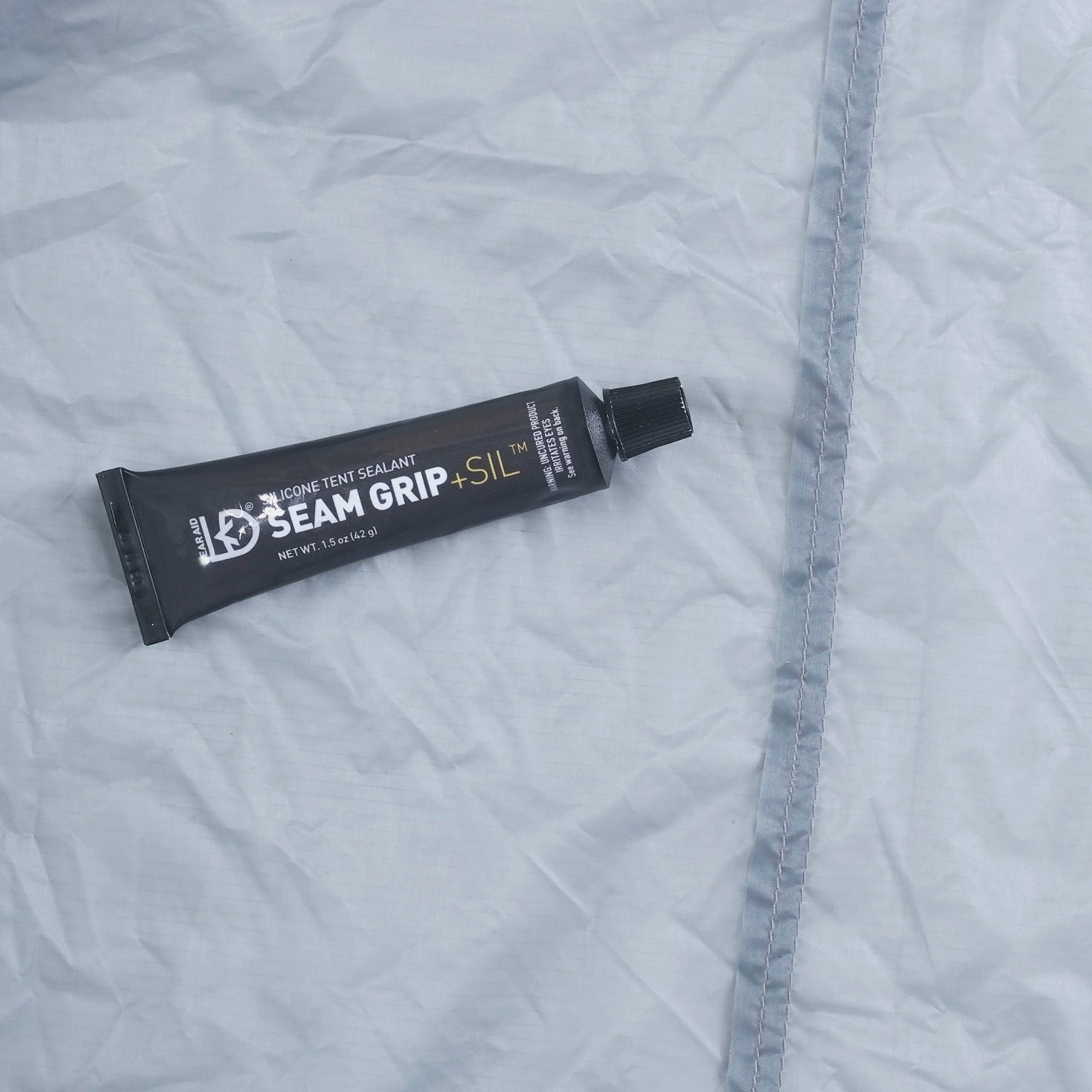 GEAR AID Seam Grip SIL Silicone Sealant for Silnylon Tents, 1.5 oz, Clear, Model 10440