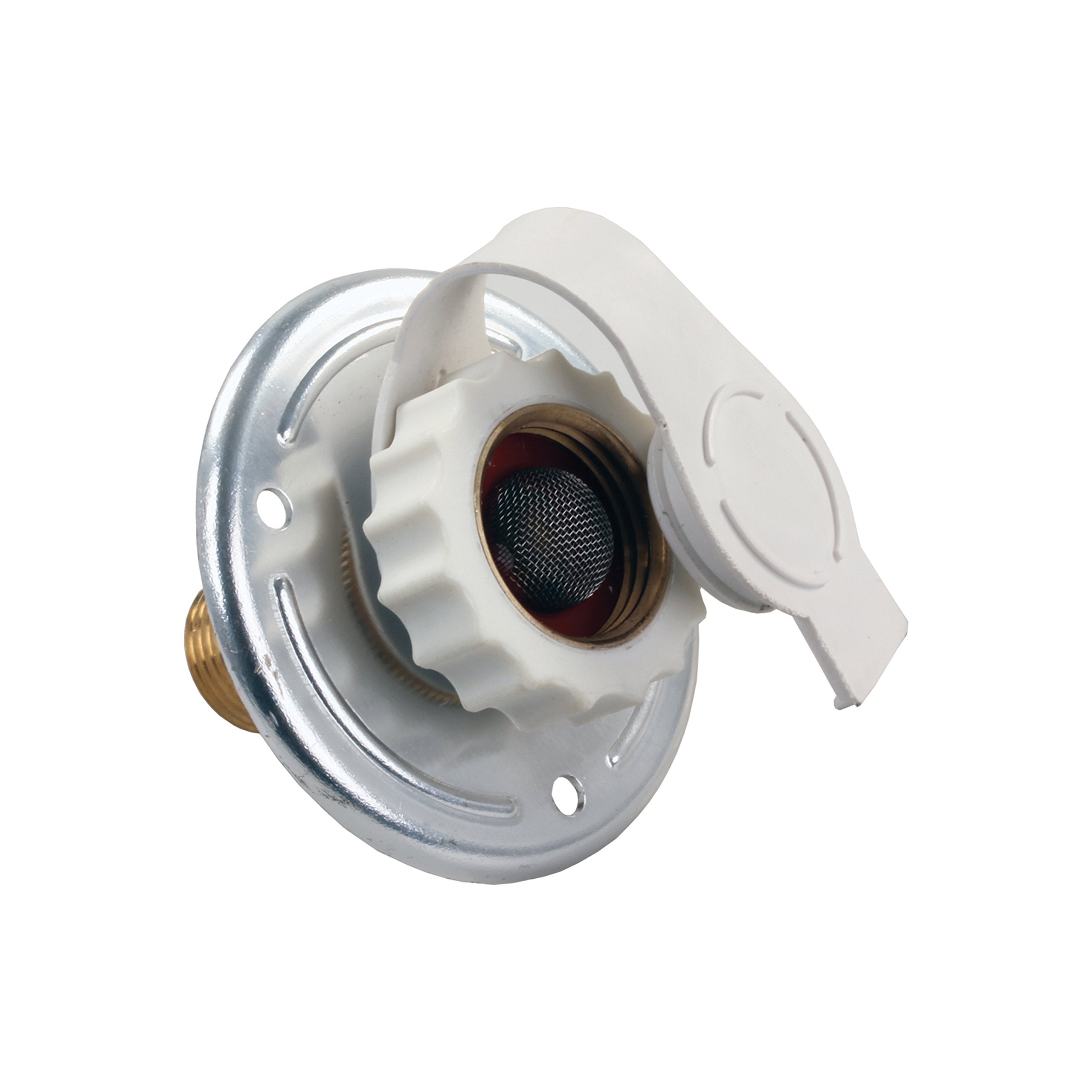 JR Products 62185 Aluminum City Water Flange - 1/2 MPT x 3/4