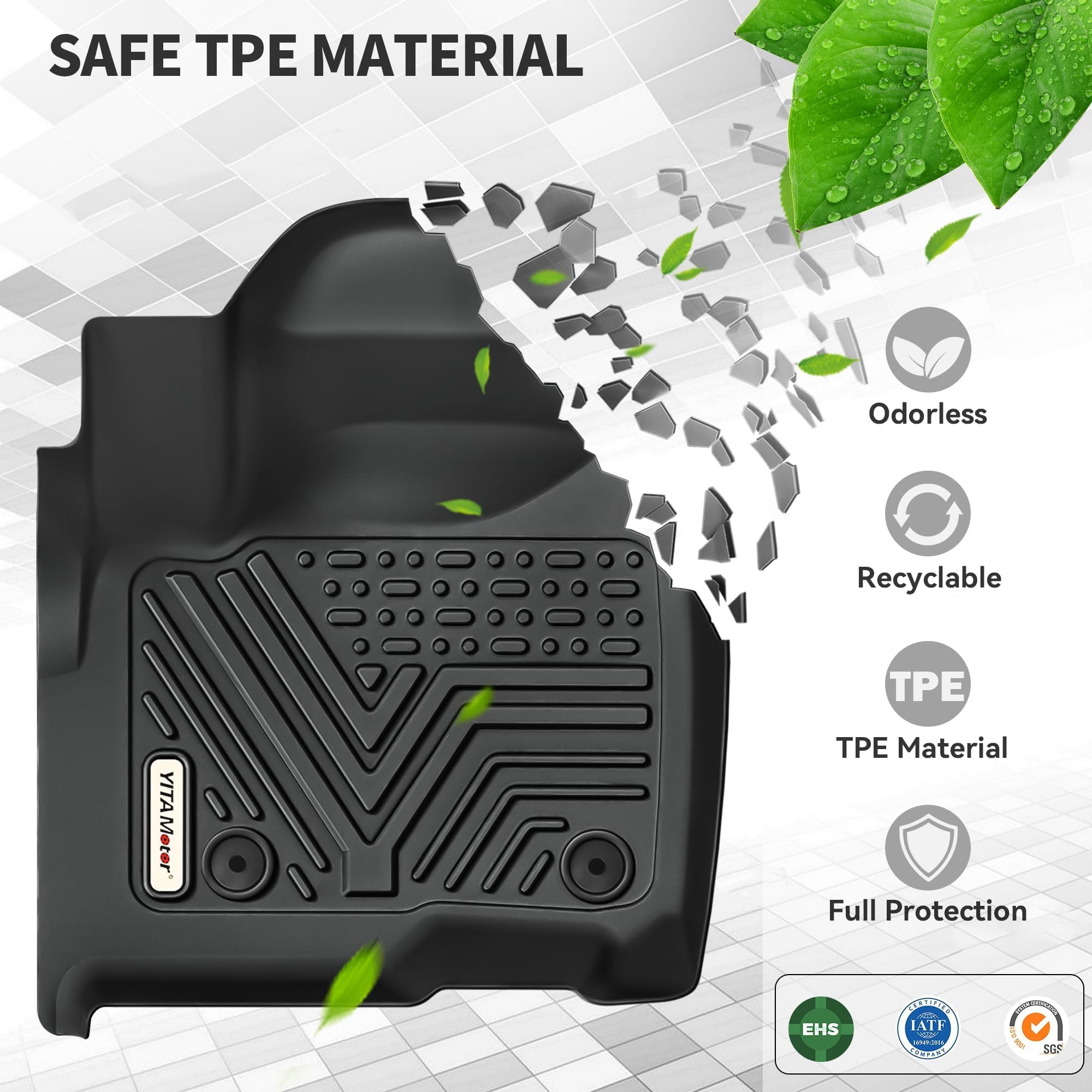 Yitamotor Floor Mats And Cargo Mats For 2022 2023 2024 2025 Jeep Grand Cherokee (Include 4Xe Not For L Or Wk), Tpe All Weather 1