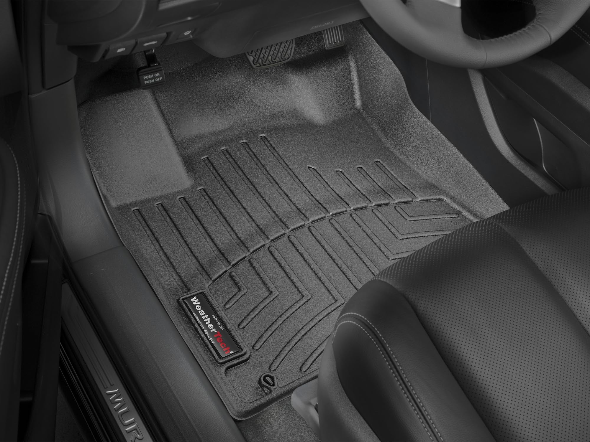 WeatherTech Custom Fit FloorLiners for Nissan Murano - 1st Row (447561), Black