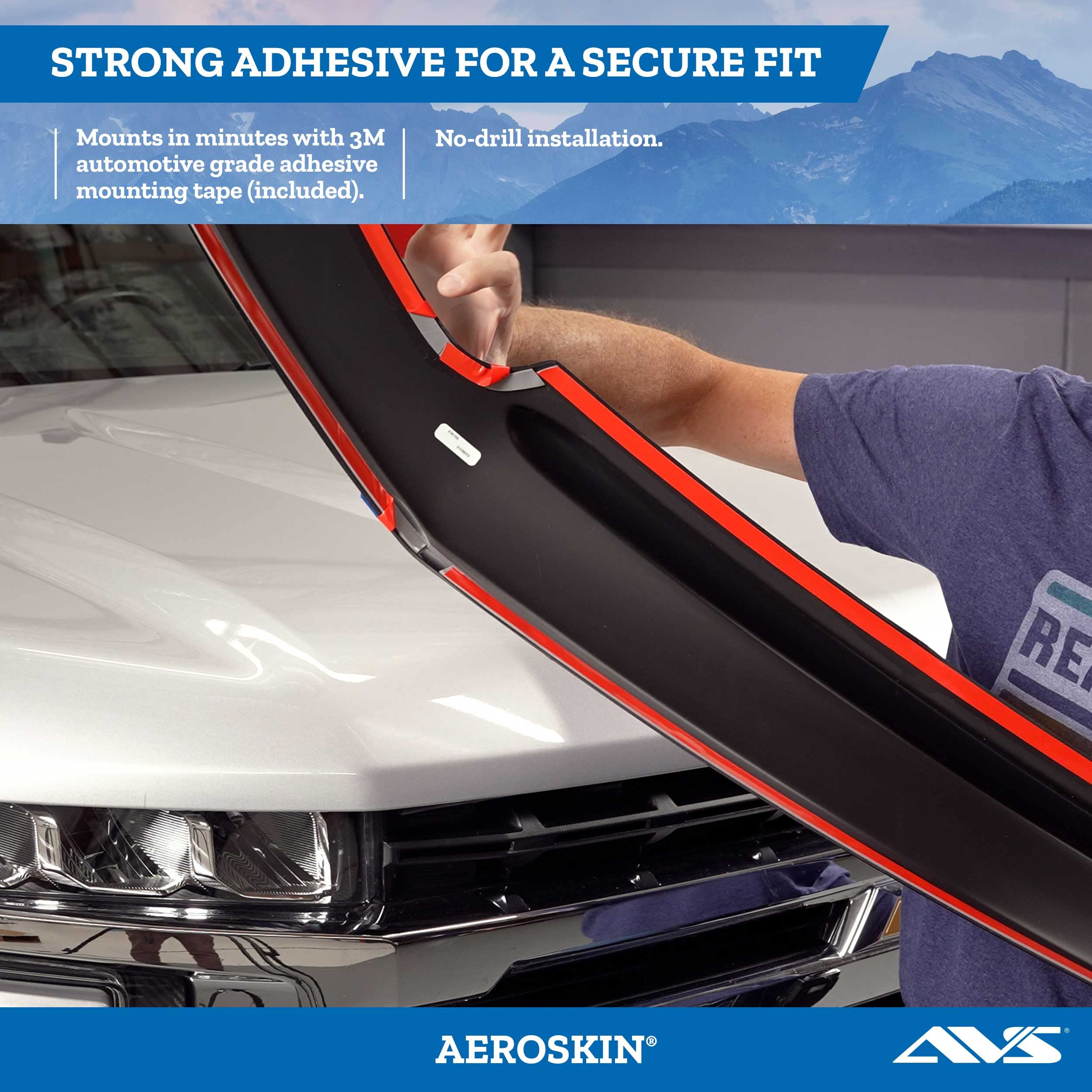 Auto Ventshade [Avs] Aeroskin / Hood Protector | Fits 2019 - 2024 Toyota Rav4, 1 Pc. | Smoke - 322173