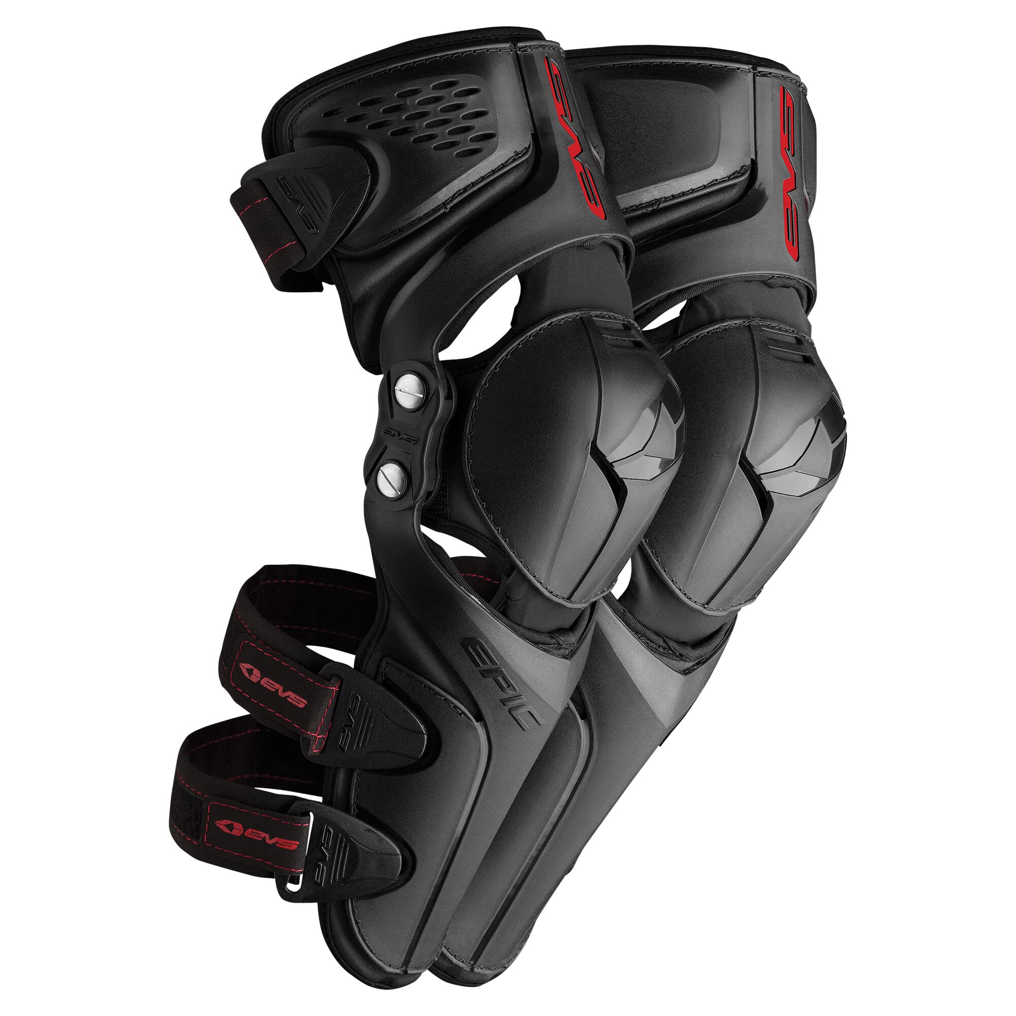 EVS Sports unisex adult KNEE, Standard, Standard US,Black/Black, Large / X-Large