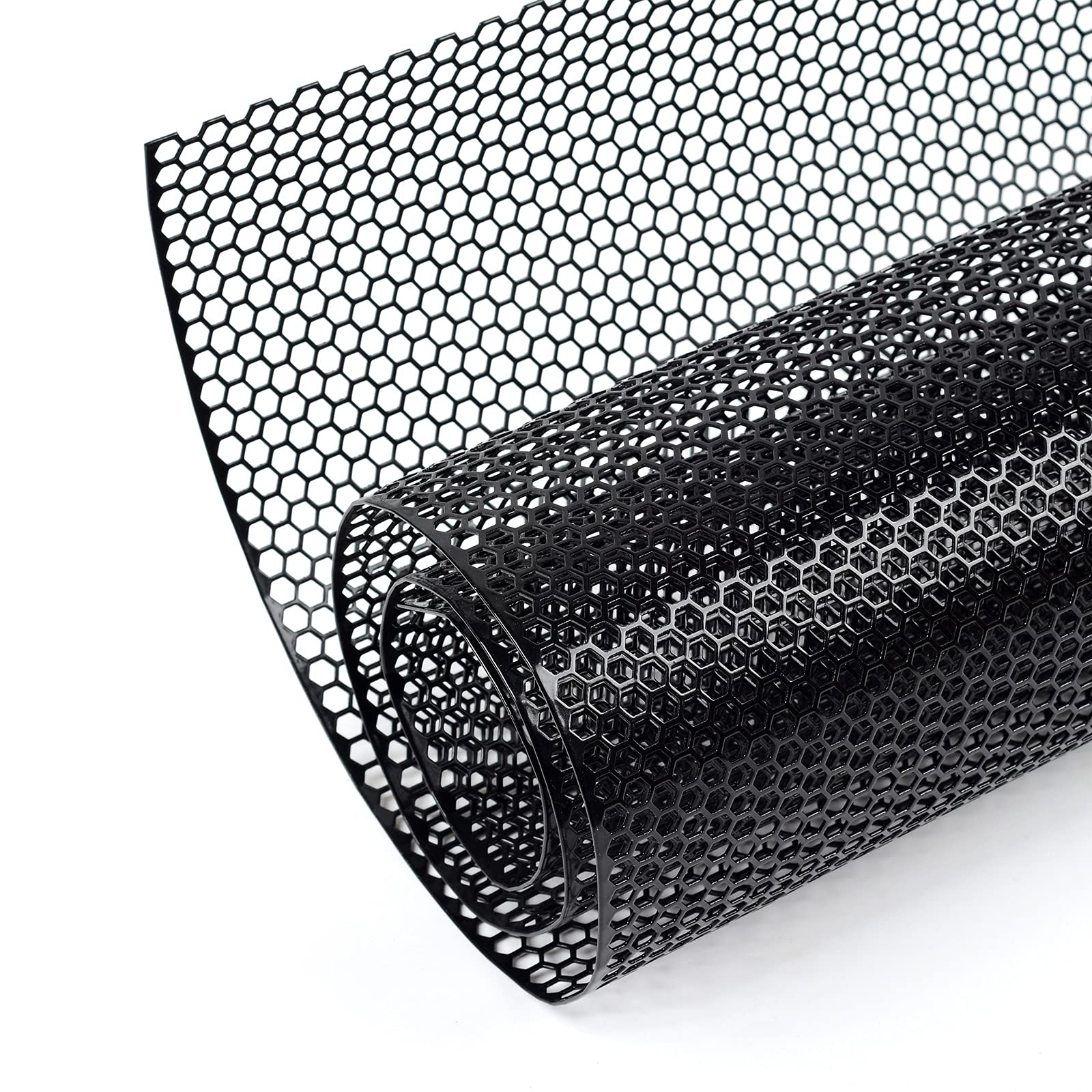 AggAuto 47x16 inches Car Pickup Truck Grill Mesh Spoiler Bumper Vent Aluminum Alloy Automotive Grille Insert Air Intake Racing H