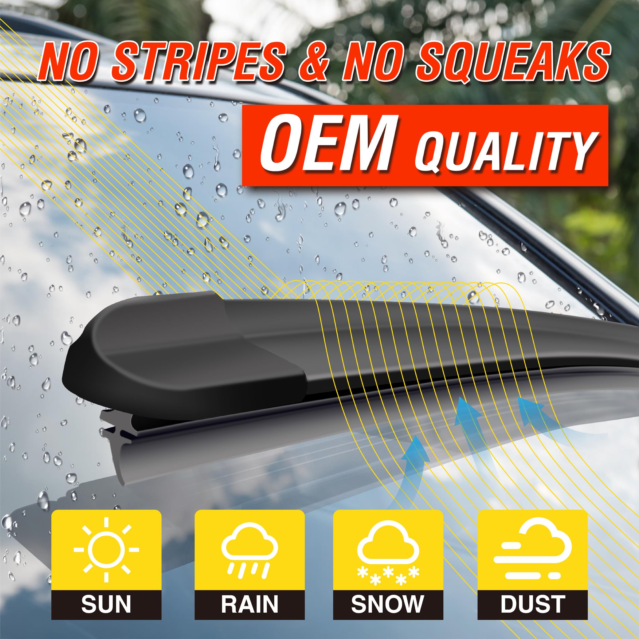 5 Plus 13''+13'' Windshield Wipers Replacement For Jeep Wrangler 2006 2005 2004 2003 2002 2001 2000 1999 Jeep Wrangler Wiper Bla